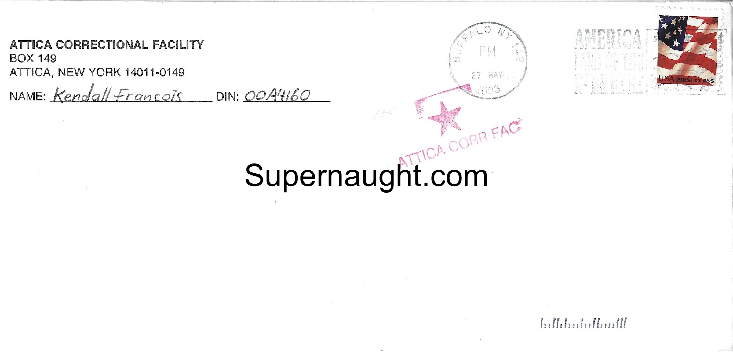 Kendall Francois Letter Envelope Set Both Signed image 2