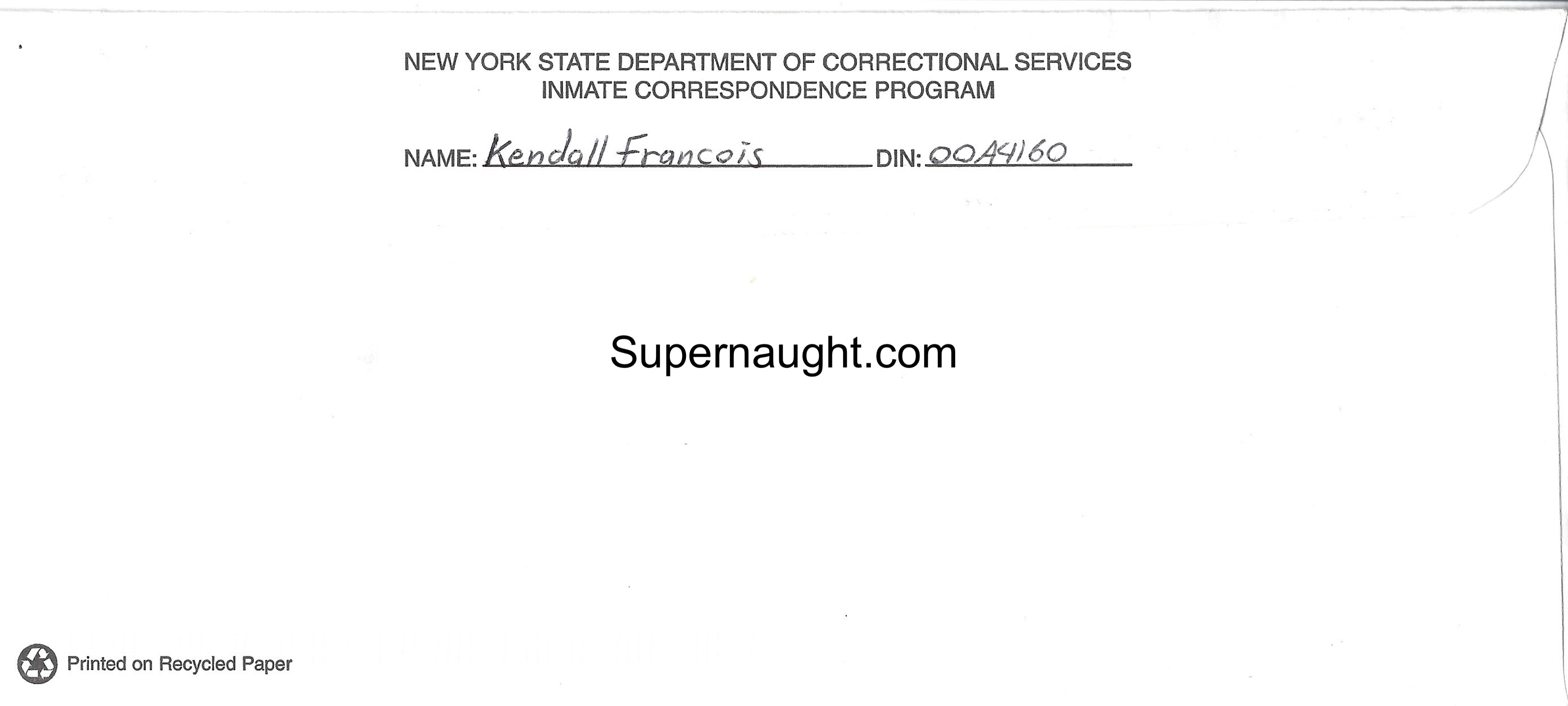 Kendall Francois Letter Envelope Set Both Signed image 3