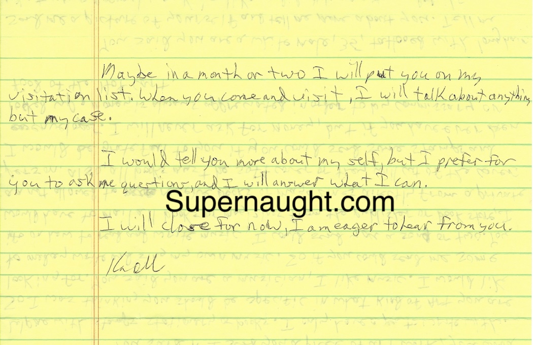 Kenneth Allen Handwritten Letter and Envelope Set Both Signed