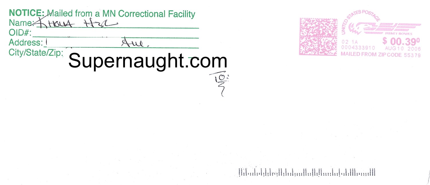 Khoua Her Letter and Envelope Both Signed image 3