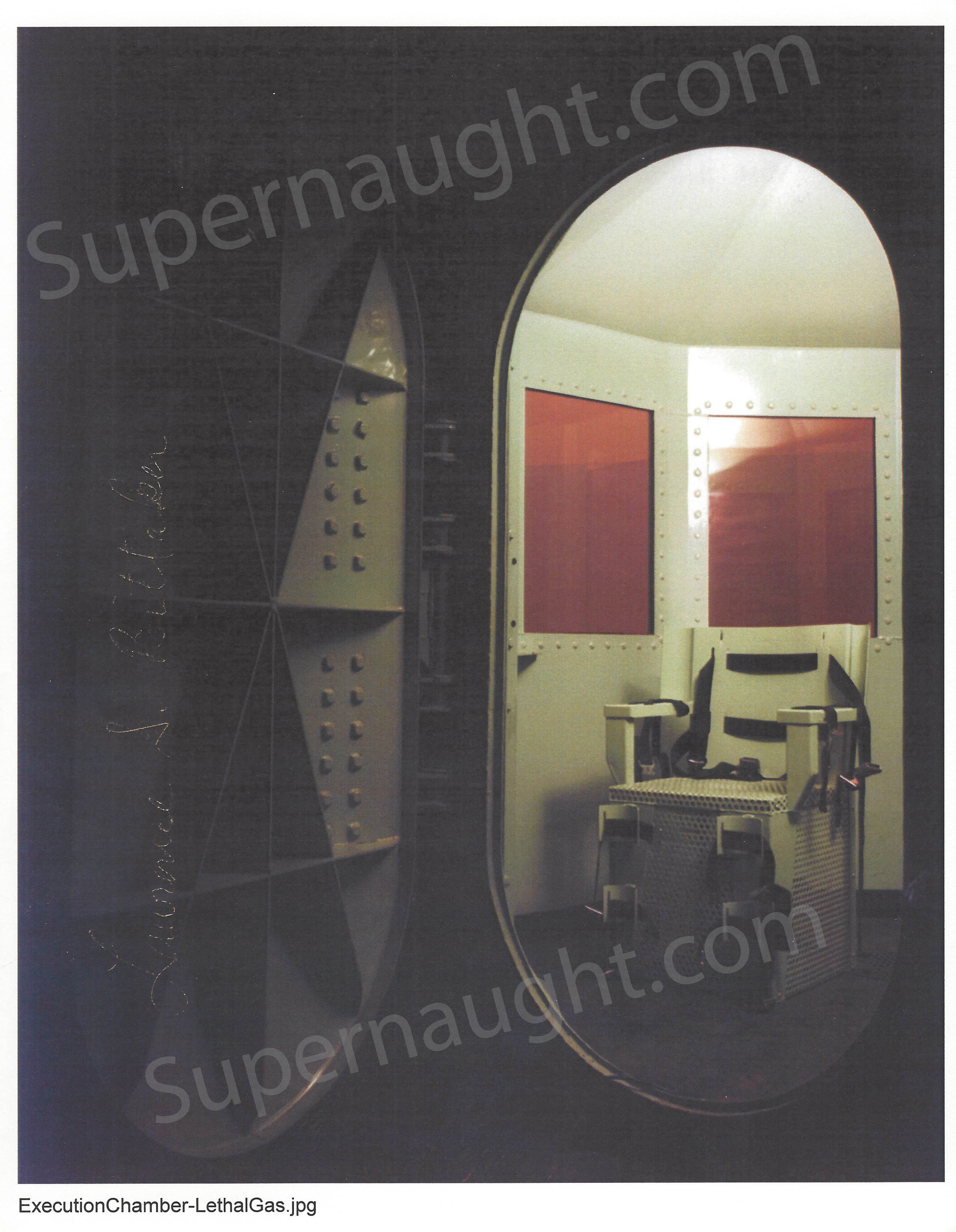 Lawrence Bittaker Gas Chamber Photo Signed