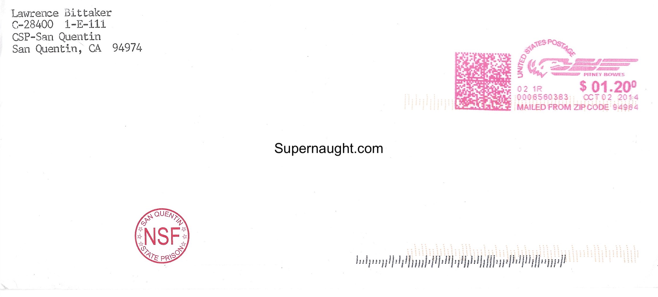 Lawrence Bittaker Letter and Envelope Both Signed image 2