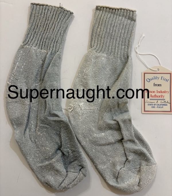 Lawrence Bittaker Pair of Socks with Signed PIA Tag