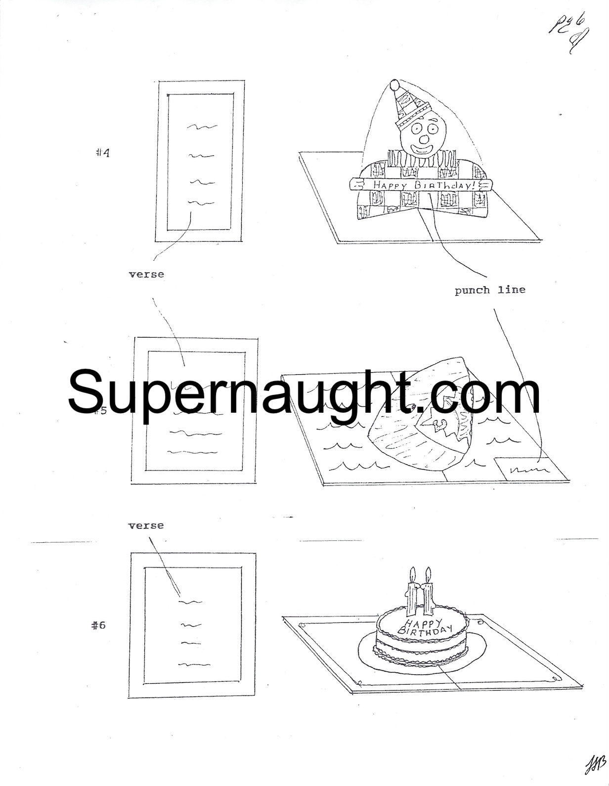 Lawrence Bittaker Pop Up Card List with Illustrations 4 Signed Pages image 4
