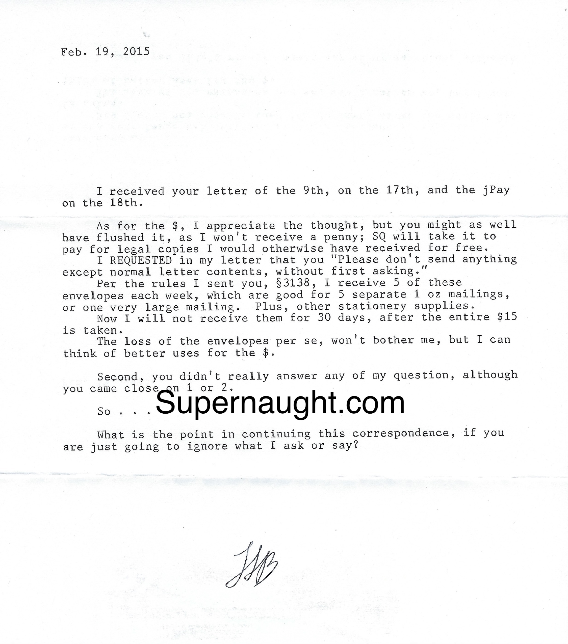 Lawrence Bittaker Signed Letter With Envelope