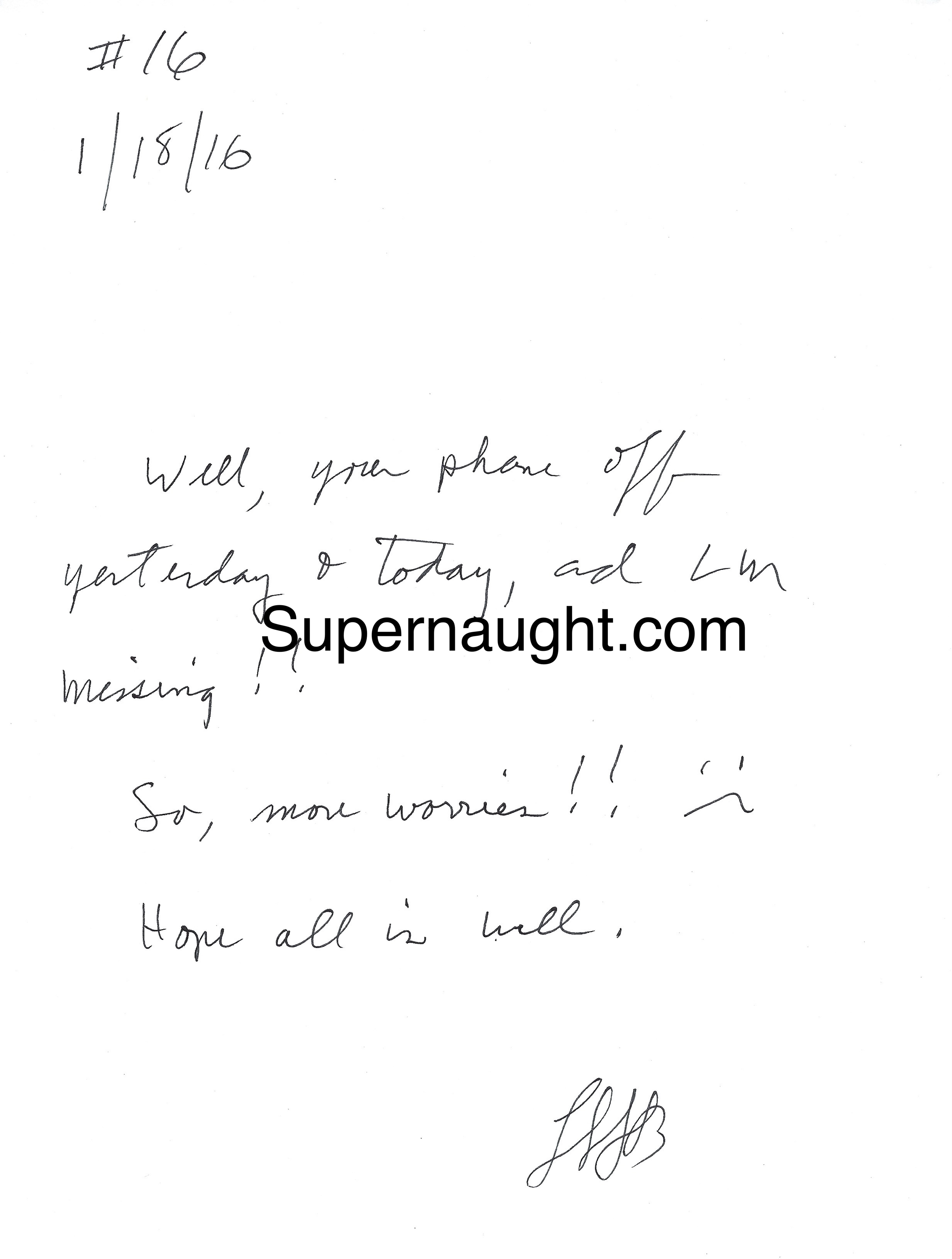 Lawrence Bittaker Signed Note