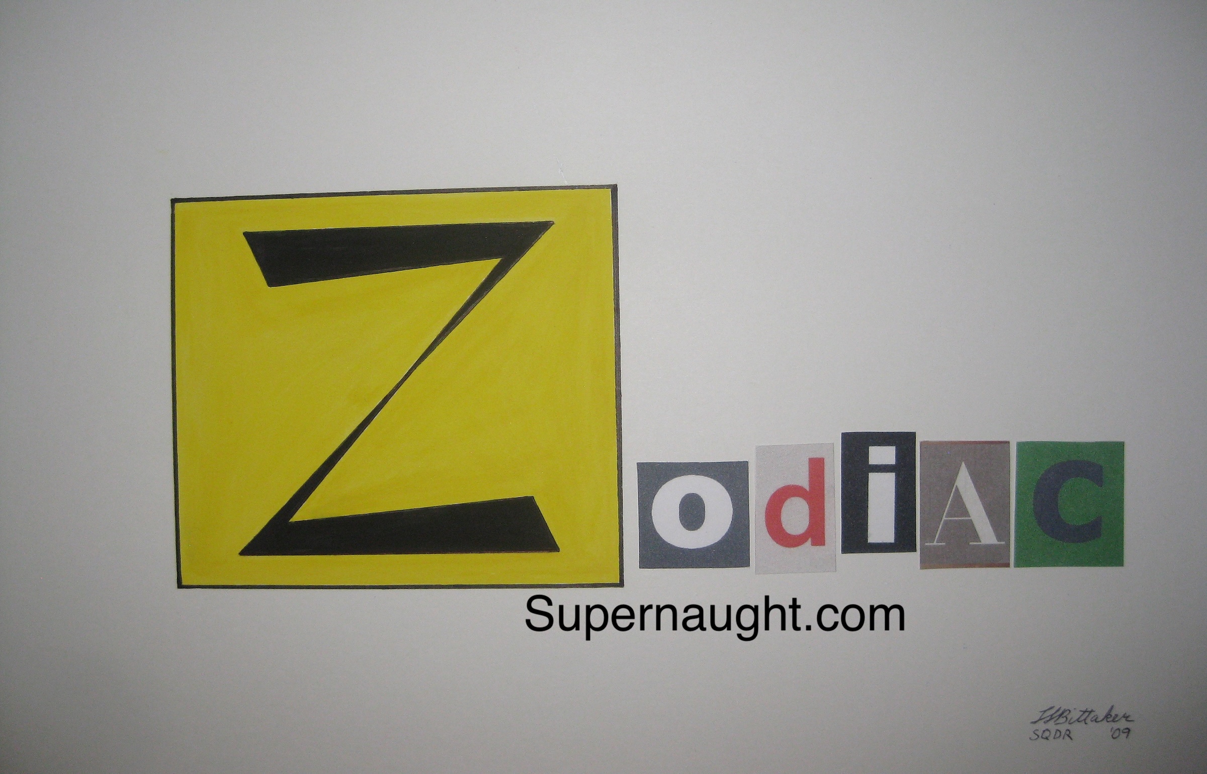 Lawrence Bittaker Zodiac Killer Signed Artwork