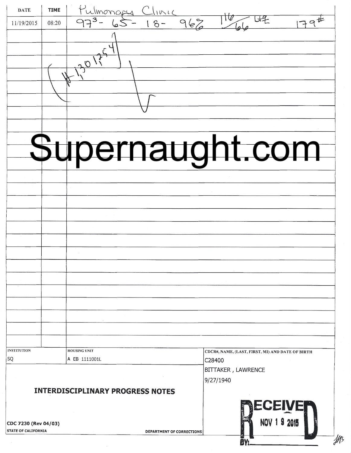 Lawrence Bittaker Medical Progress Signed image 2