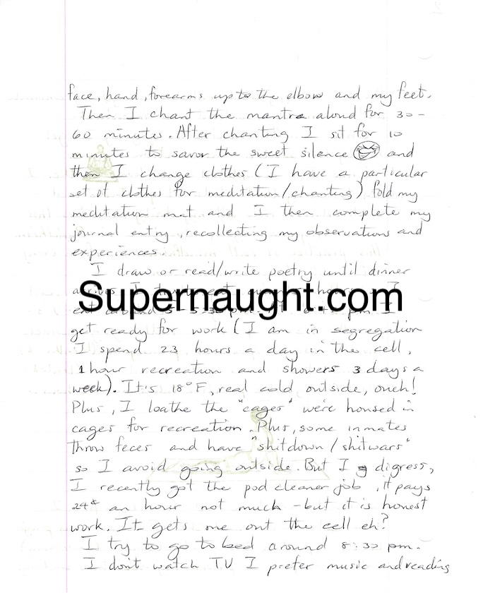 Lee Malvo Seven Page Letter with Two Self Portraits with Envelope Signed image 4