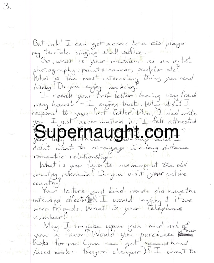 Lee Malvo Seven Page Letter with Two Self Portraits with Envelope Signed image 5