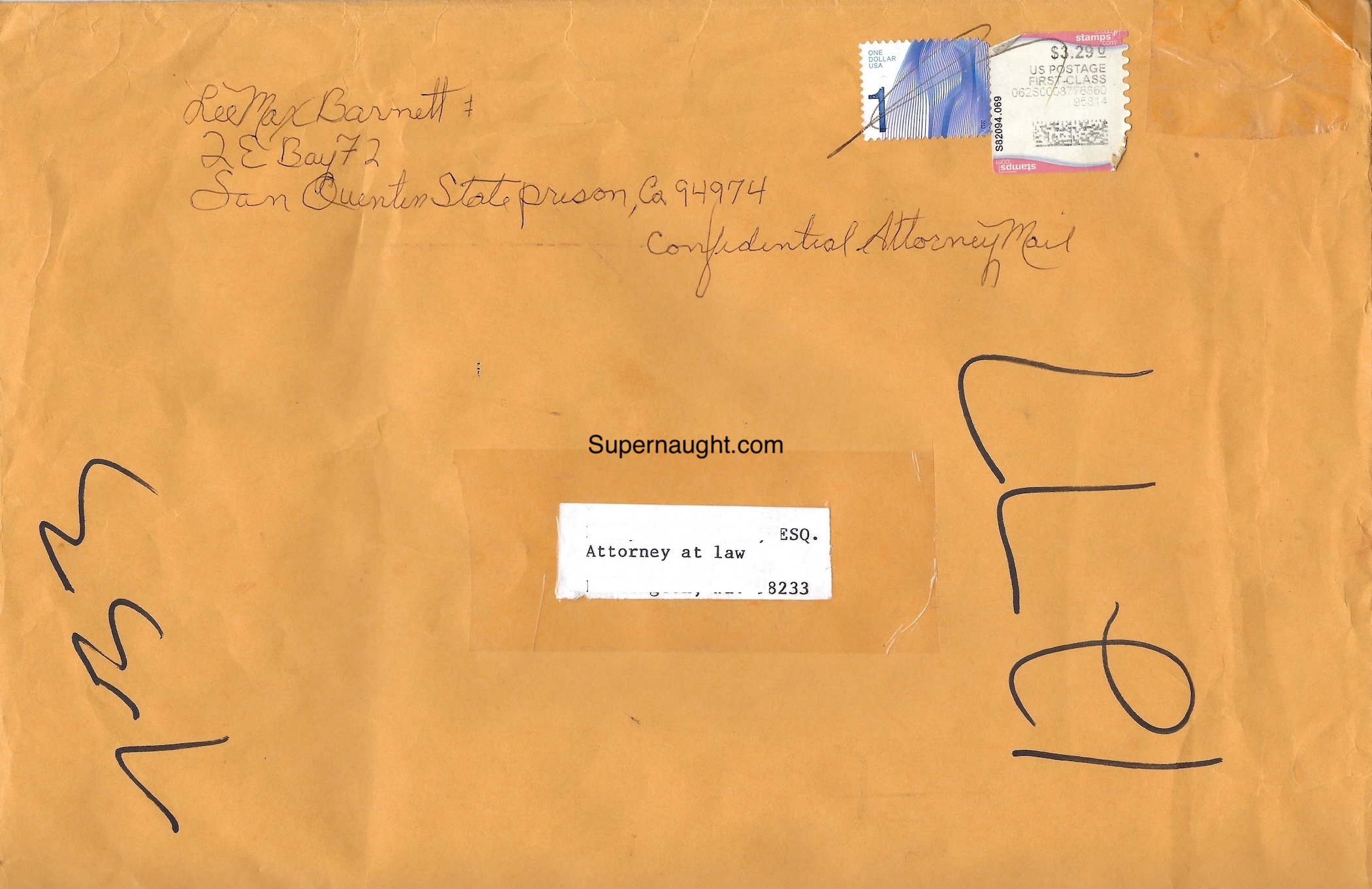Lee Max Barnett Letter and Envelope Set Both Signed image 3