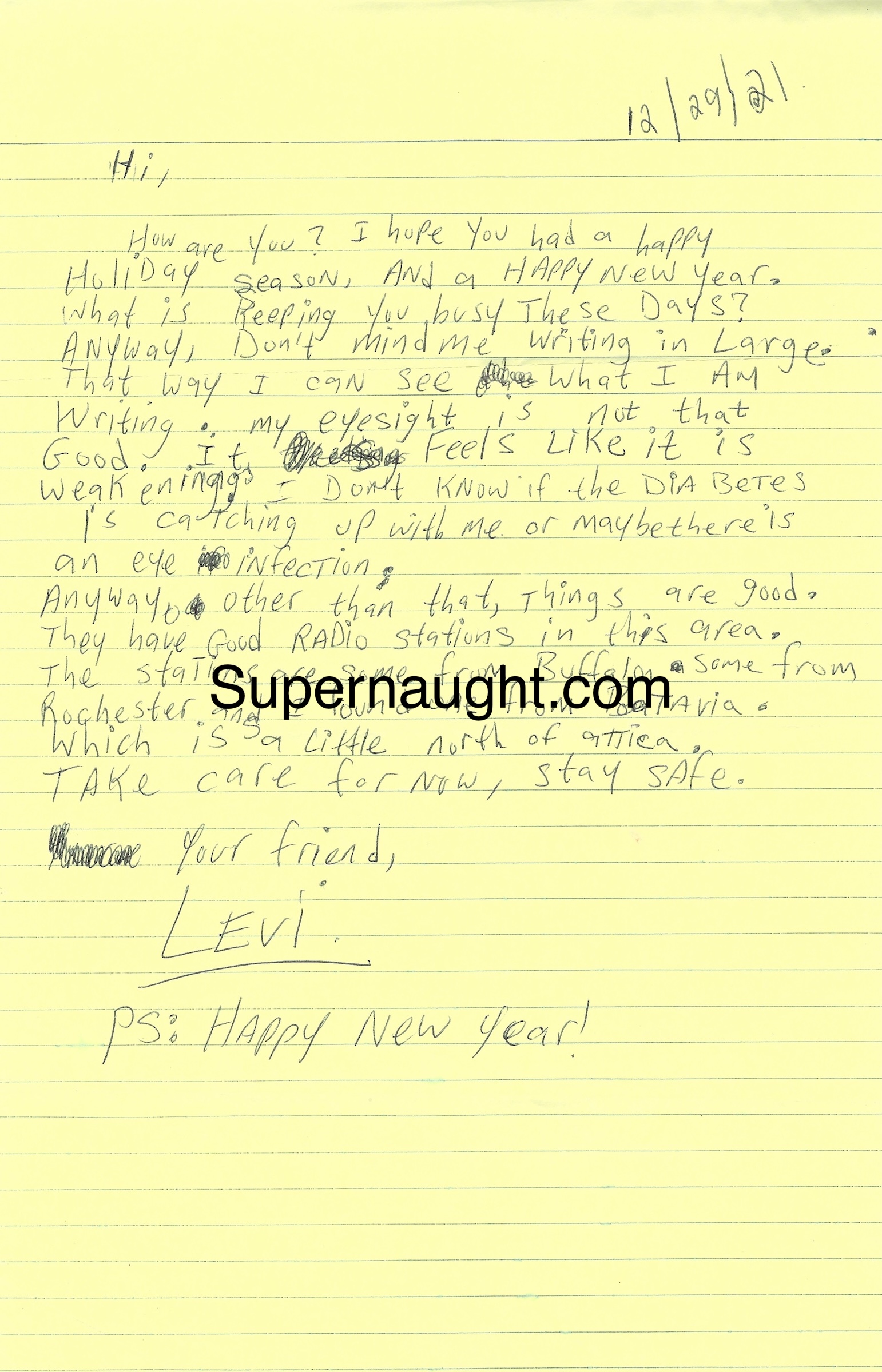 Levi Aron Letter And Envelope Portion Both Signed