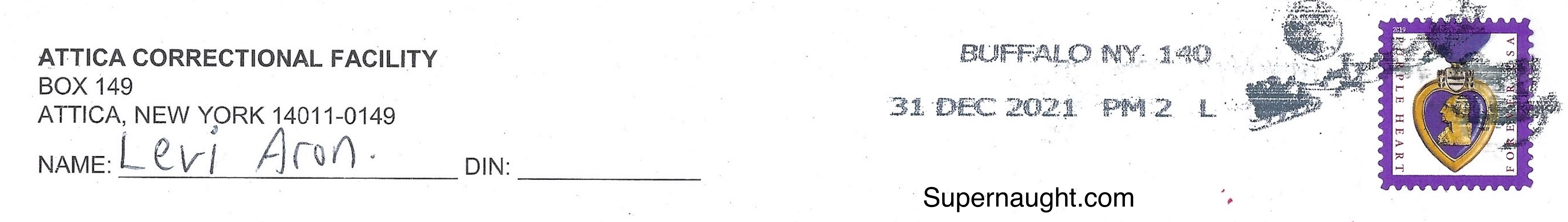 Levi Aron Letter And Envelope Portion Both Signed image 2