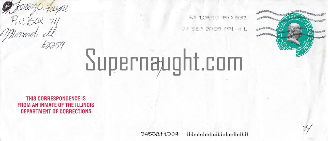 Lorenzo Fayne Letter and Envelope Set Both Signed image 2