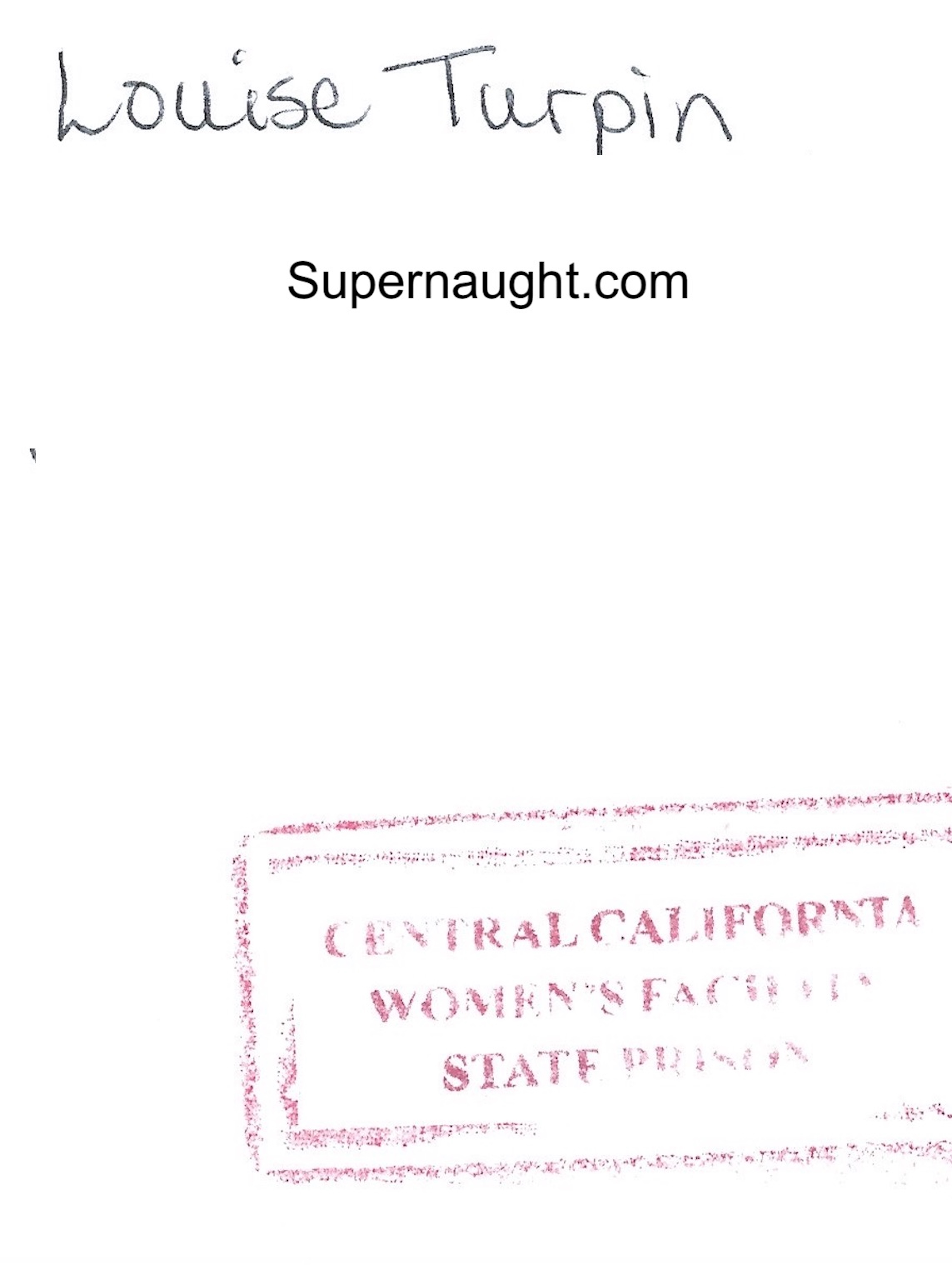Louise Turpin Letter and Envelope Cut Both Signed image 2