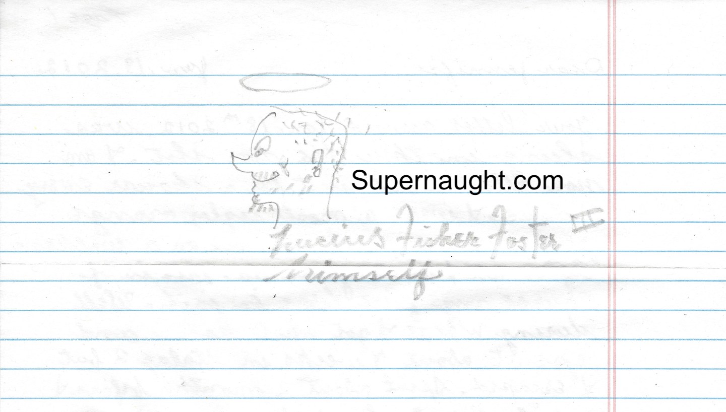 Lucius Foster Letter Portrait and Envelope Set Signed