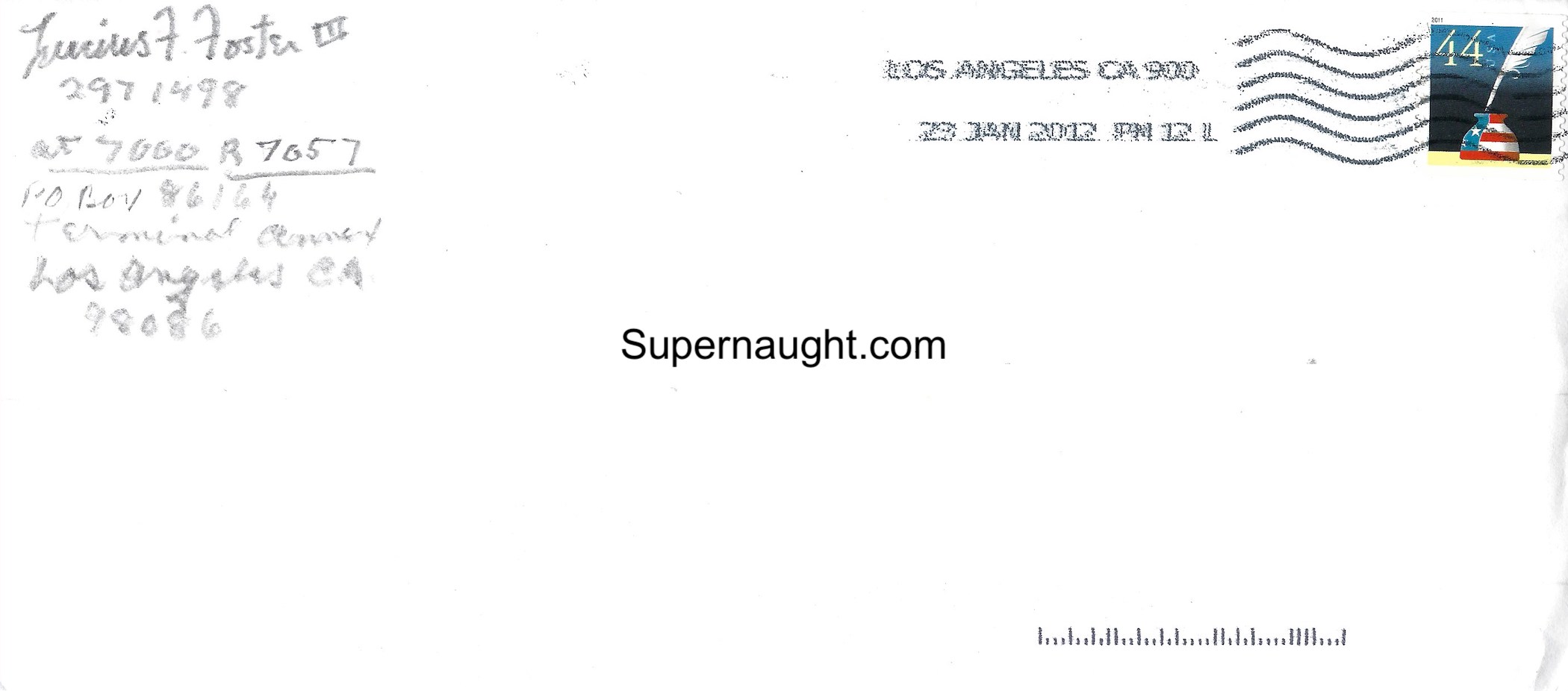 Lucius Foster Letter Portrait and Envelope Set Signed image 3