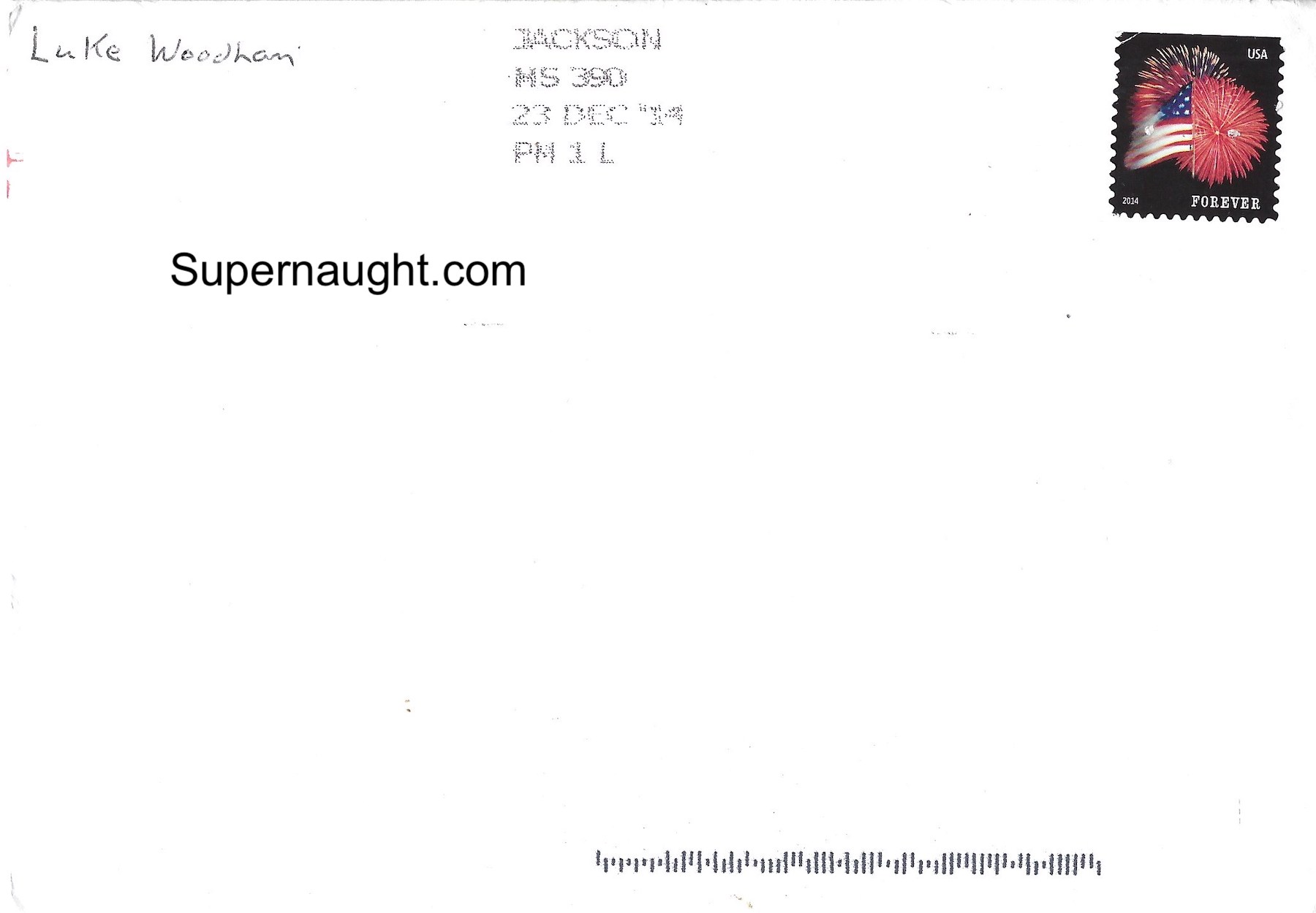 Luke Woodham Christmas Card and Envelope Set Both Signed image 2