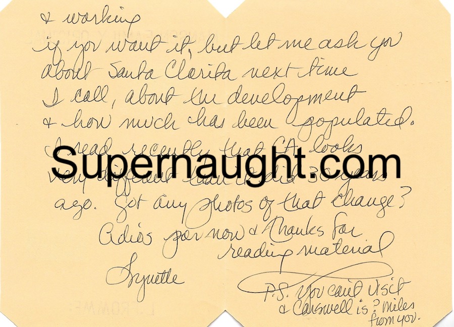 Lynette Fromme Signed Letter with Photo