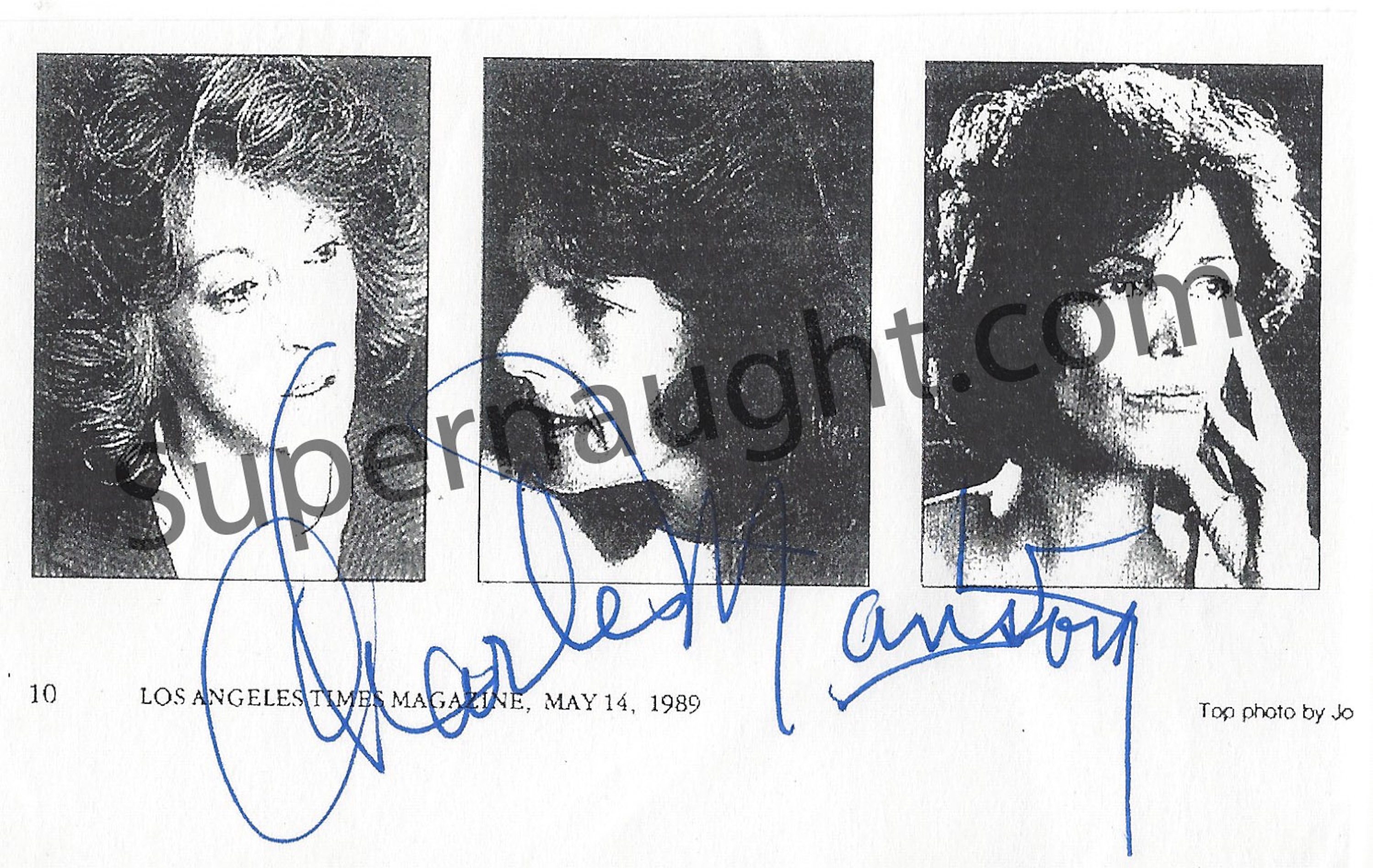 Charles Manson Manson Girls Photo Signed