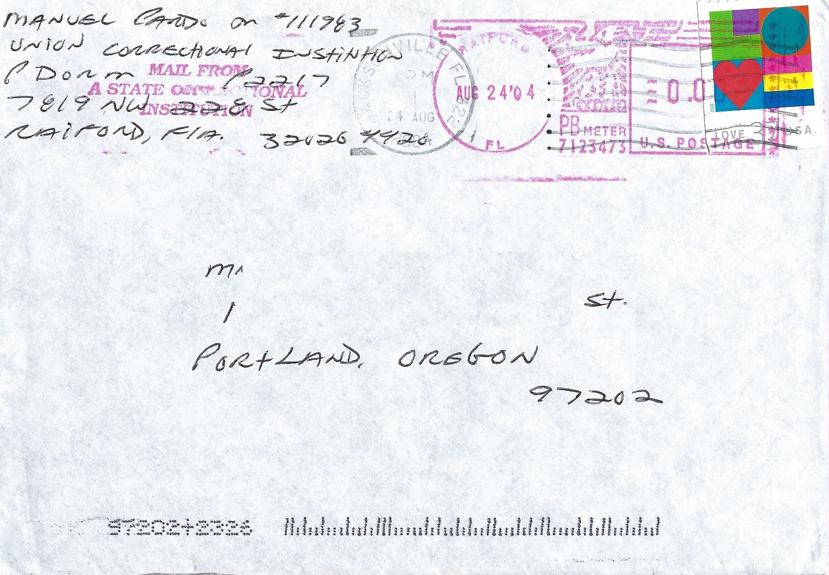 Manuel Pardo Two Page Letter and Envelope Set Both Signed image 2
