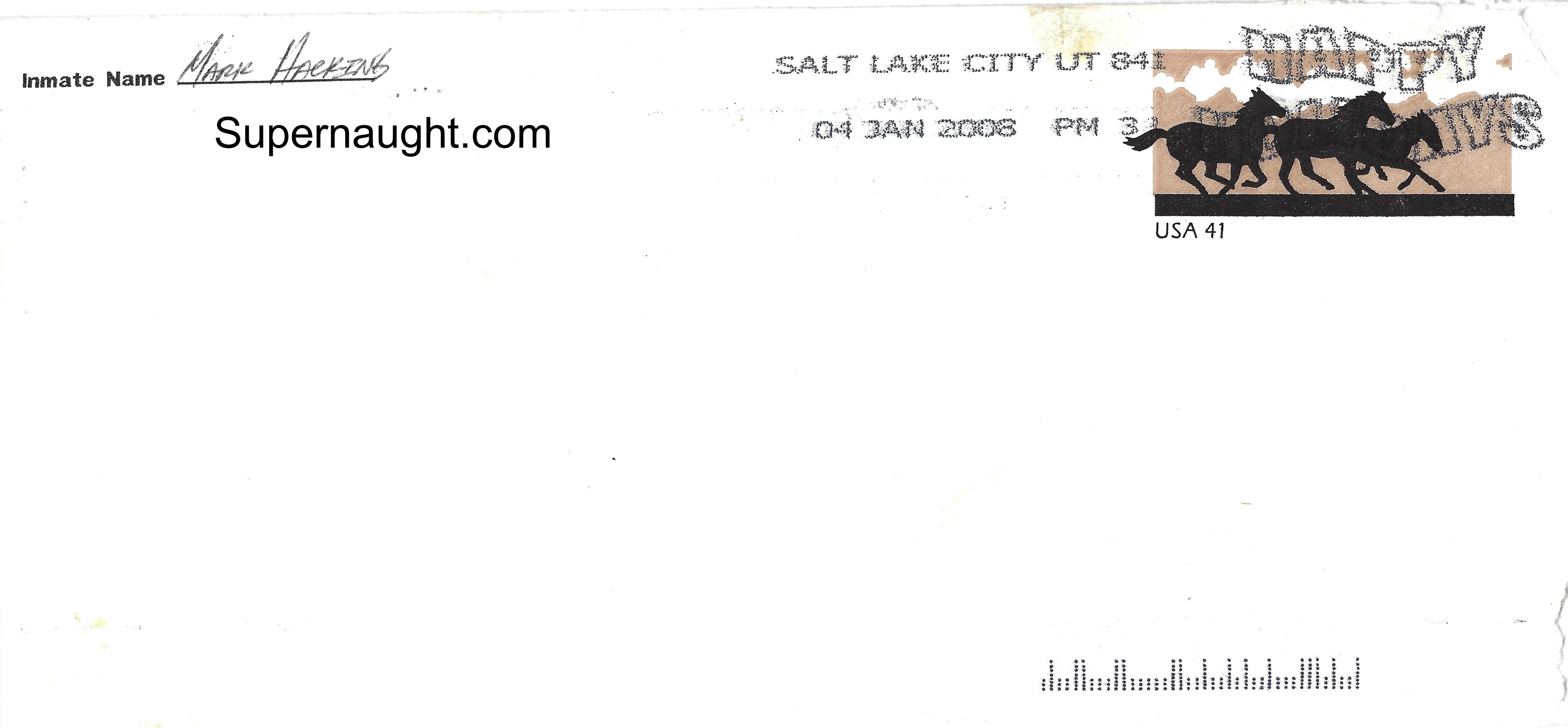 Mark Hacking Handwritten Letter Envelope Set Both Signed image 2
