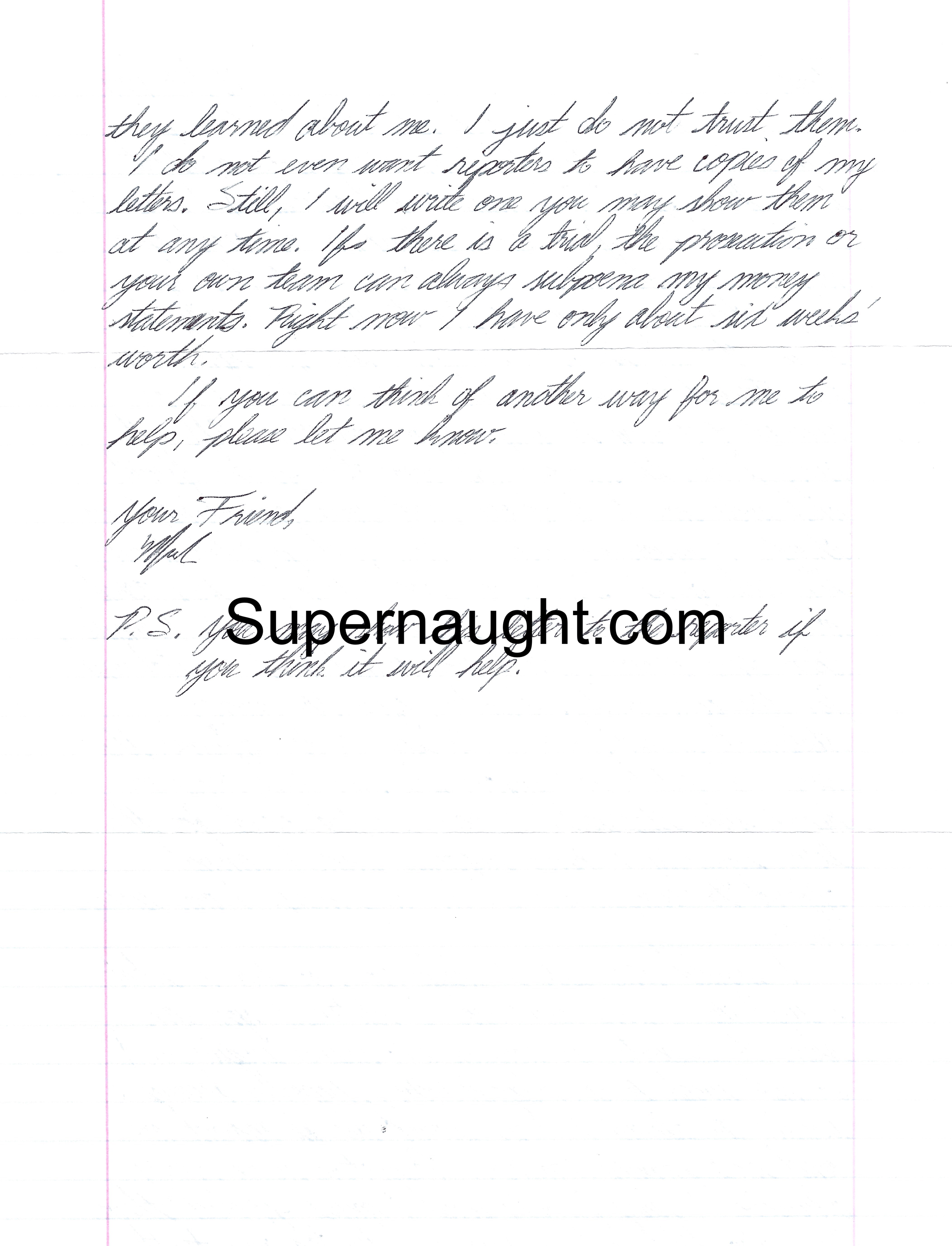 Mark Hacking Letter and Envelope Set Both Signed image 2