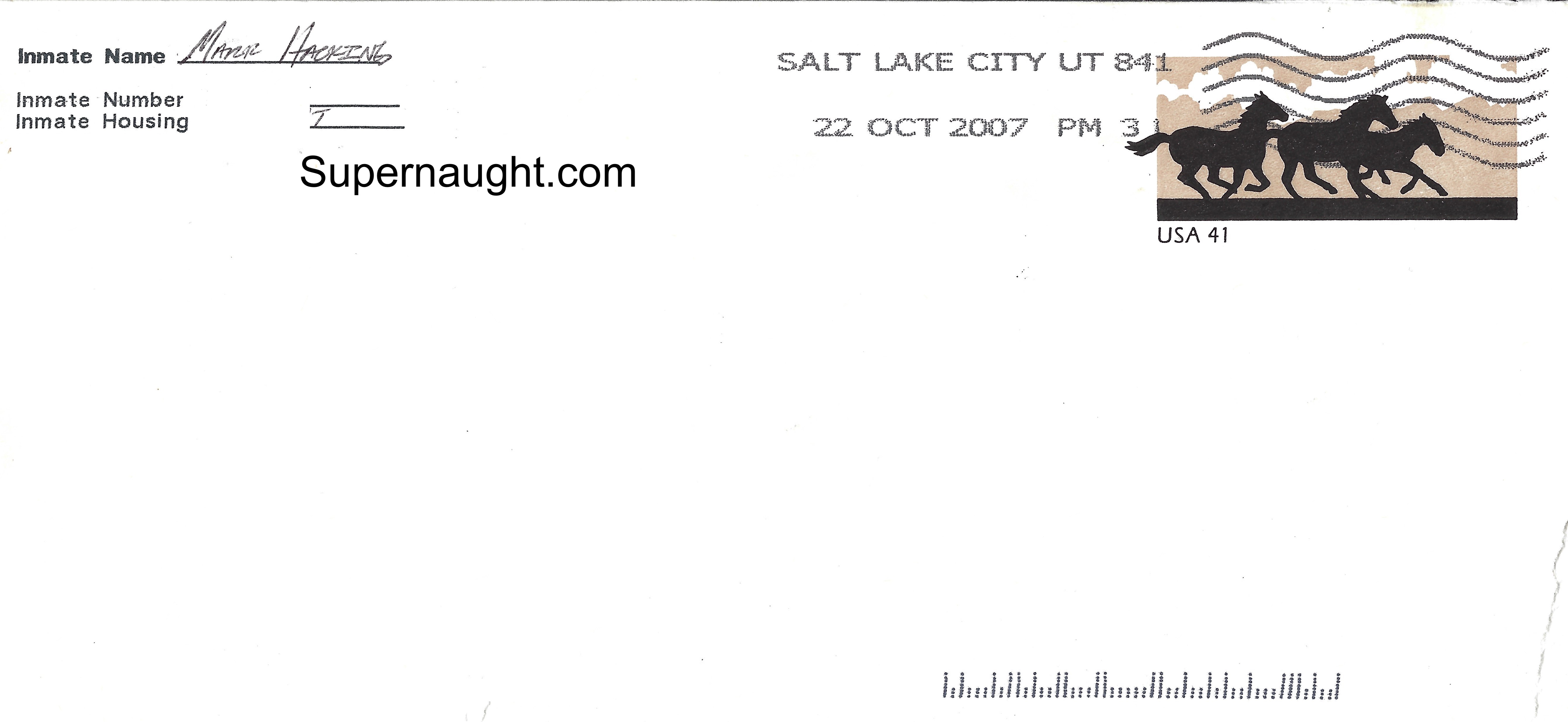 Mark Hacking Letter and Envelope Set Both Signed image 3