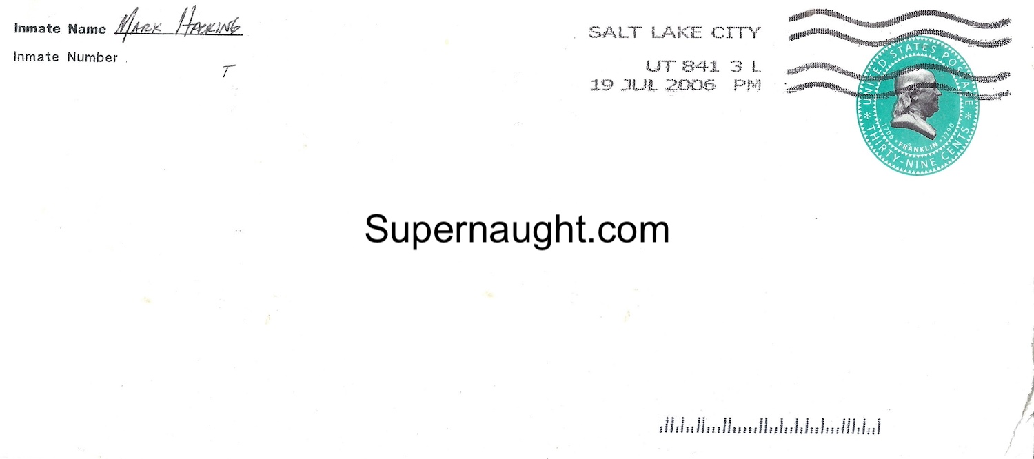 Mark Hacking Letter Self Portrait and Envelope Both Signed image 3