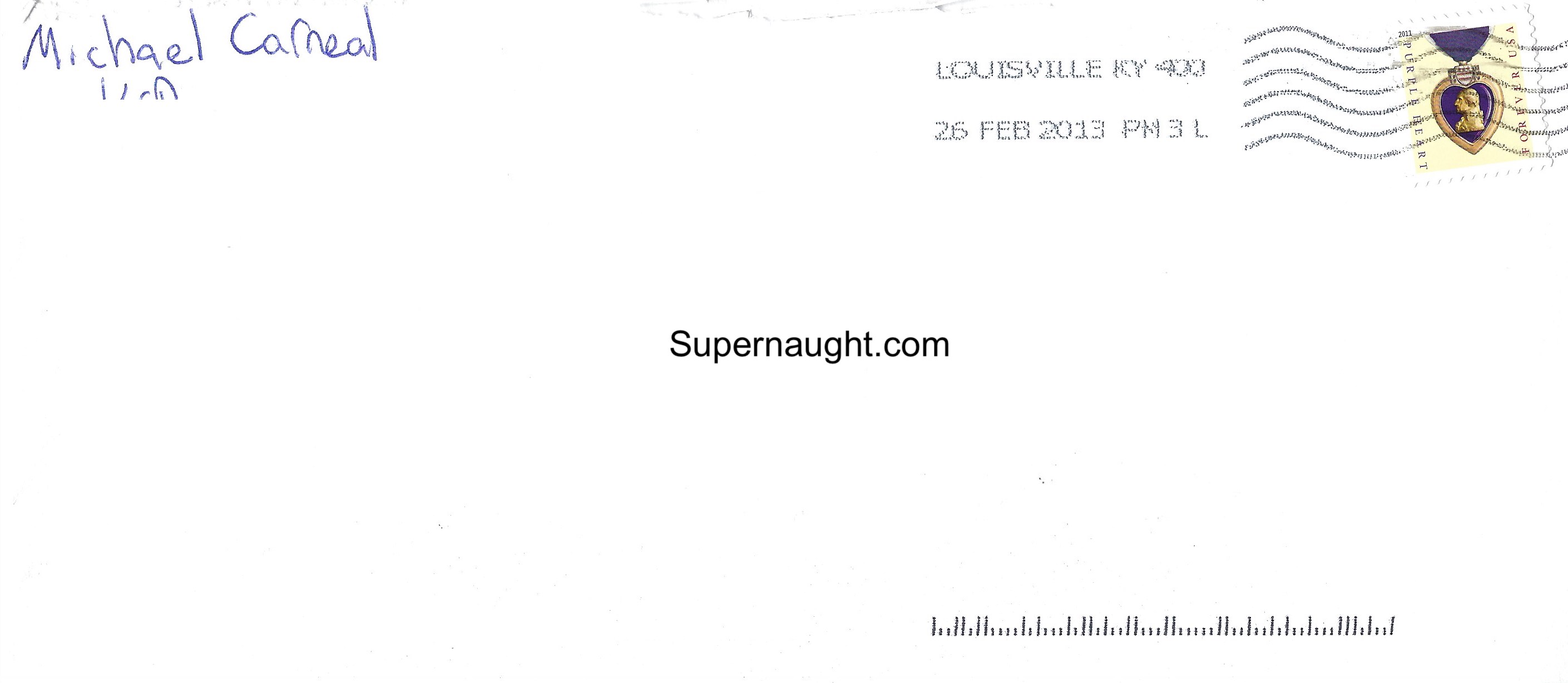 Michael Carneal Letter and Envelope Both Signed image 3