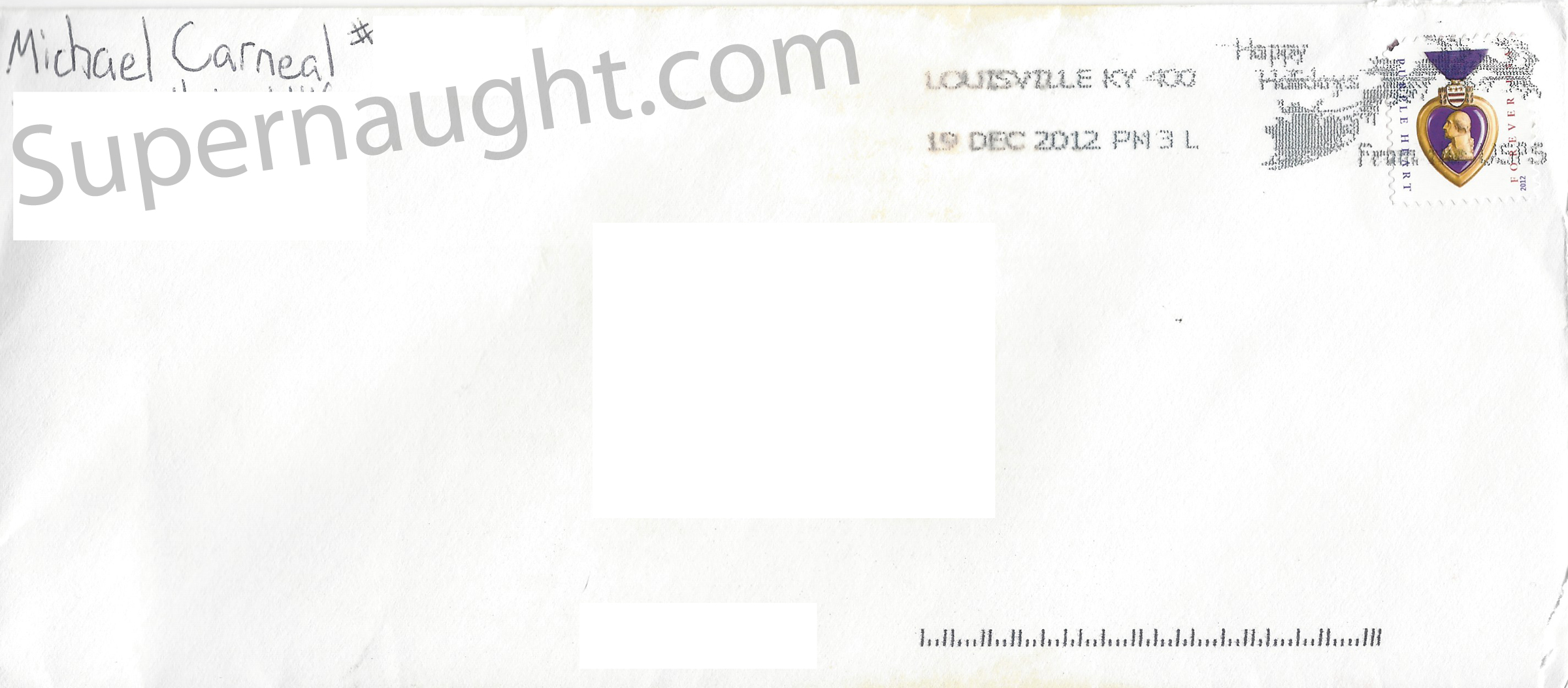 Michael Carneal Signed Letter and Envelope Set image 2