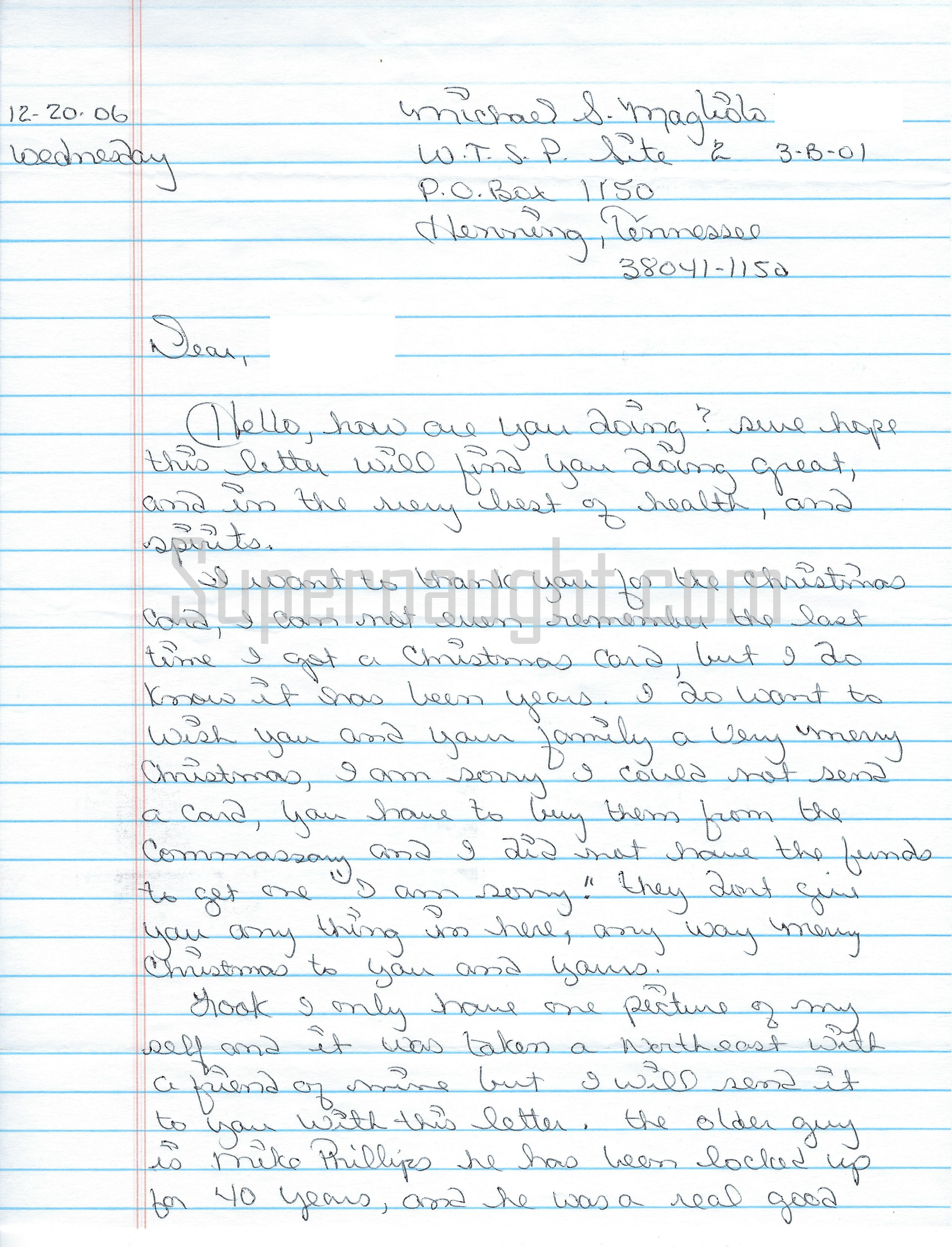 Michael Magliolo Letter with Envelope Set Both Signed