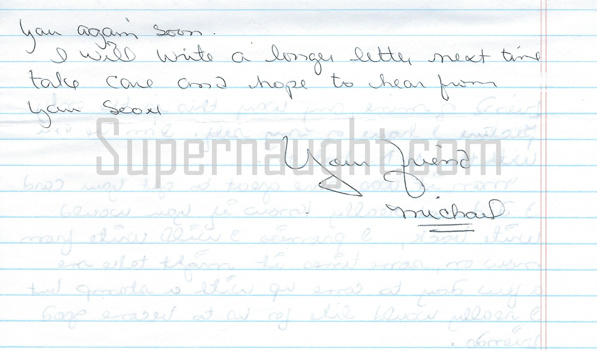 Michael Magliolo Letter with Envelope Set Both Signed image 2