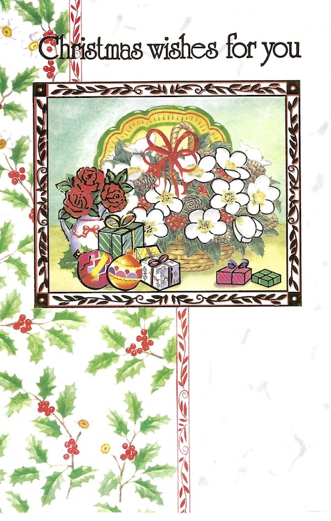 Michael Rodriguez Christmas Card and Envelope Both Signed image 3