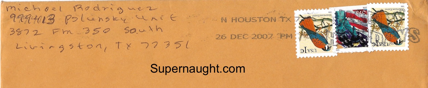 Michael Rodriguez Handmade Christmas Card and Envelope Signed image 4