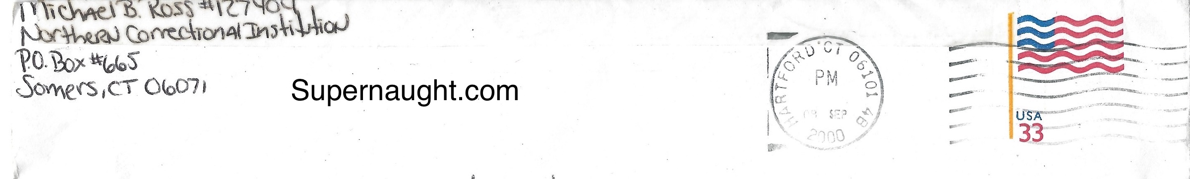 Michael Ross Newsletter and Signed Envelope Sept 2000 image 3
