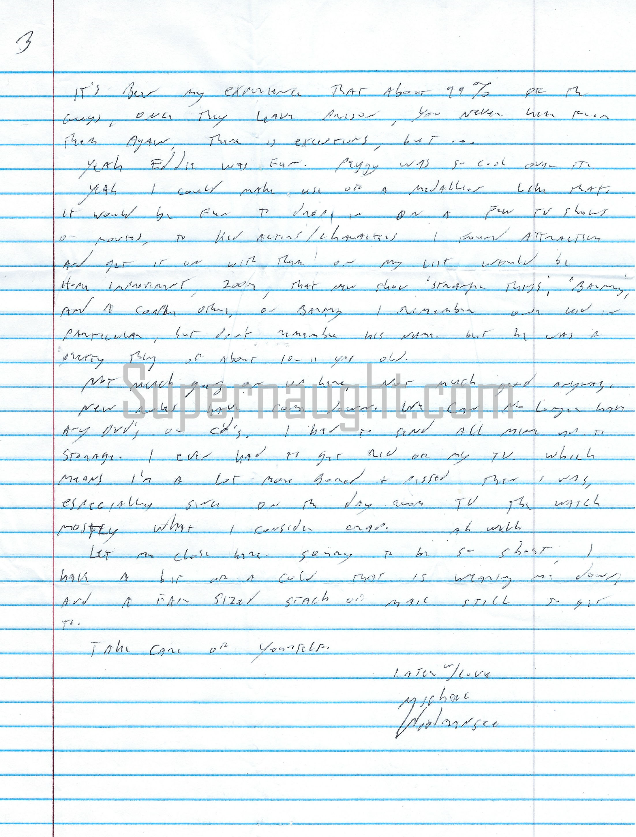Michael Woodmansee Letter and Envelope Set Both Signed image 2