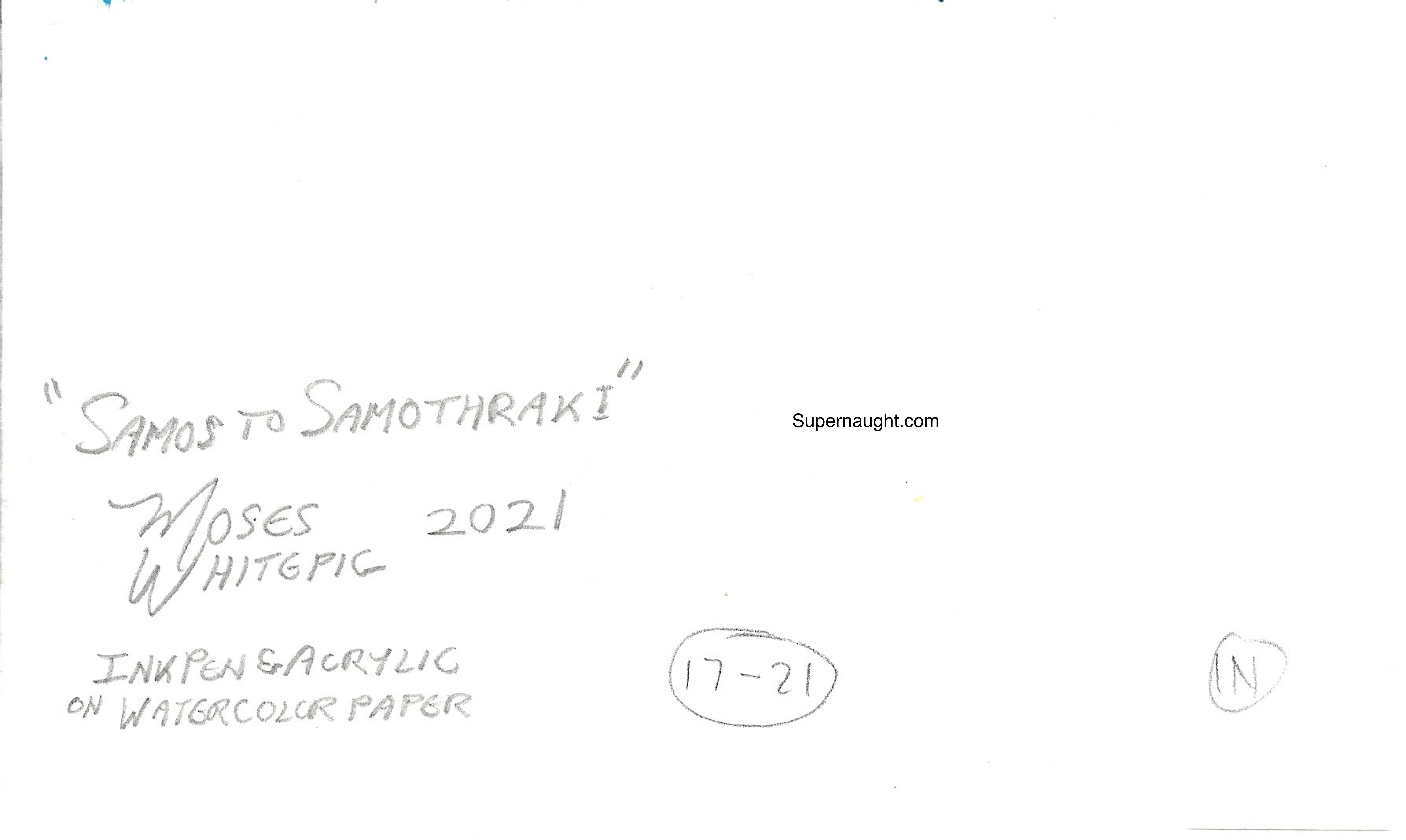 Moses Whitepig Samos To Samotrhaki Artwork image 2