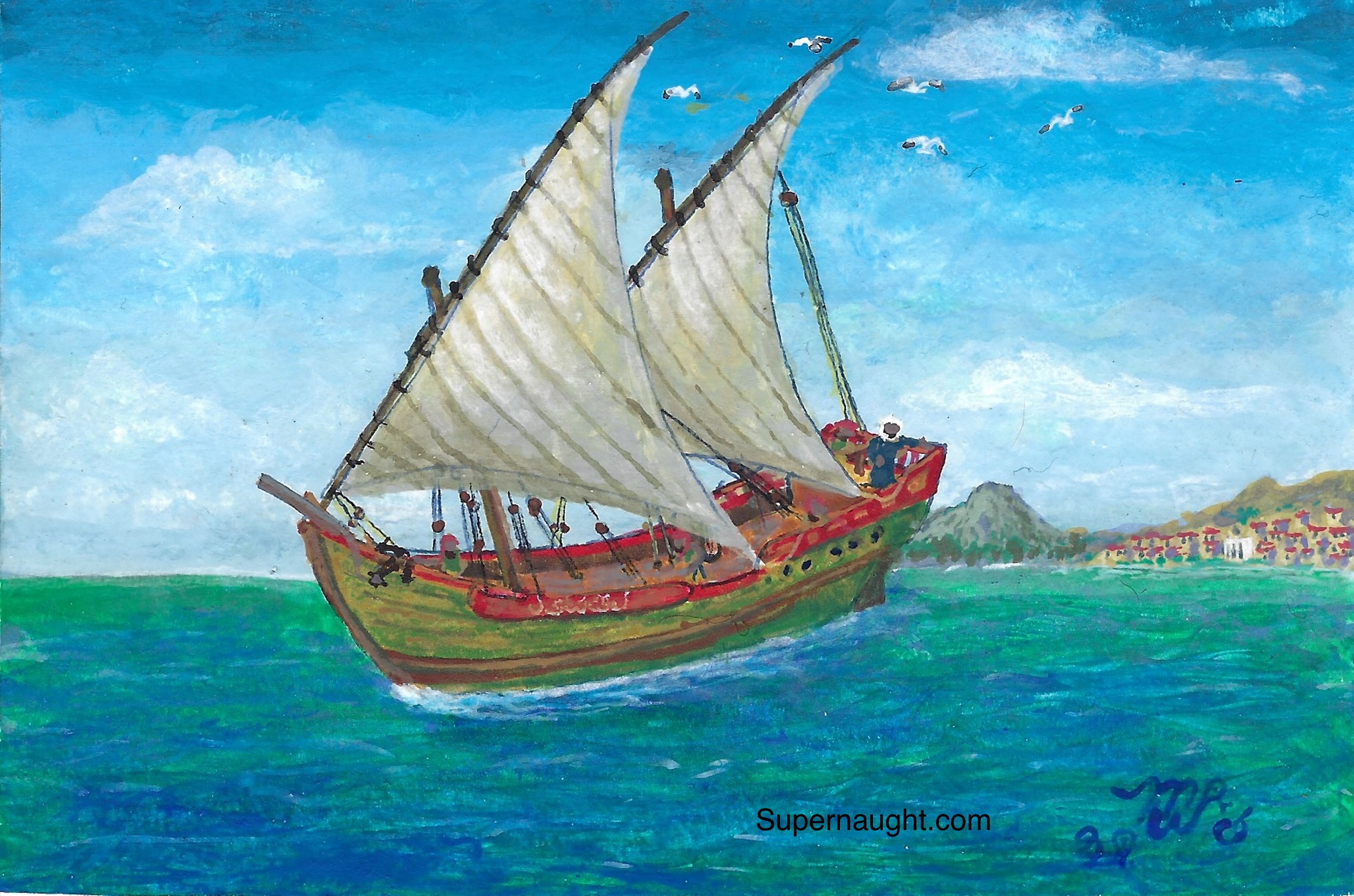 Moses Whitepig Samos To Samotrhaki Artwork