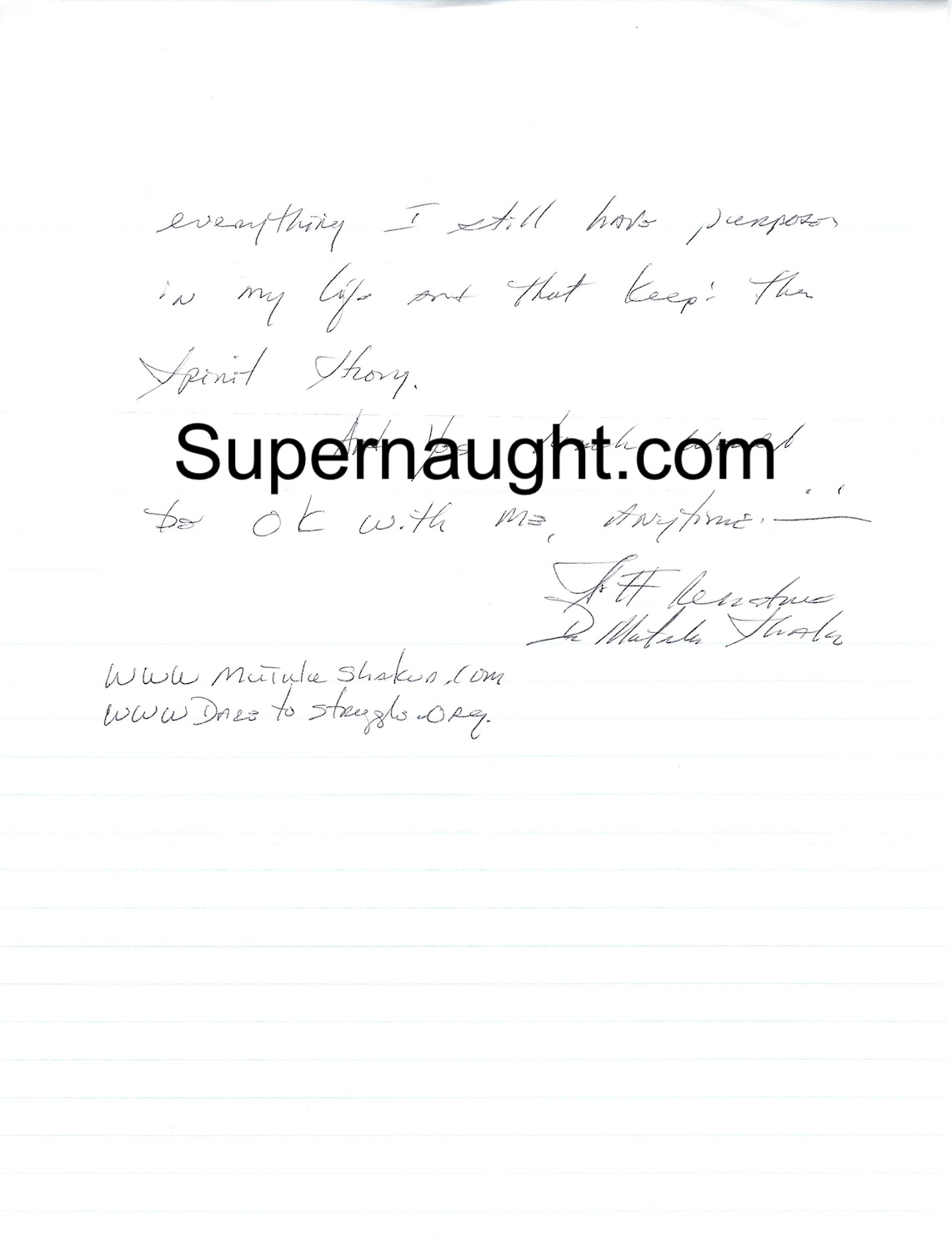 Mutulu Shakur Signed Letter and Envelope Set