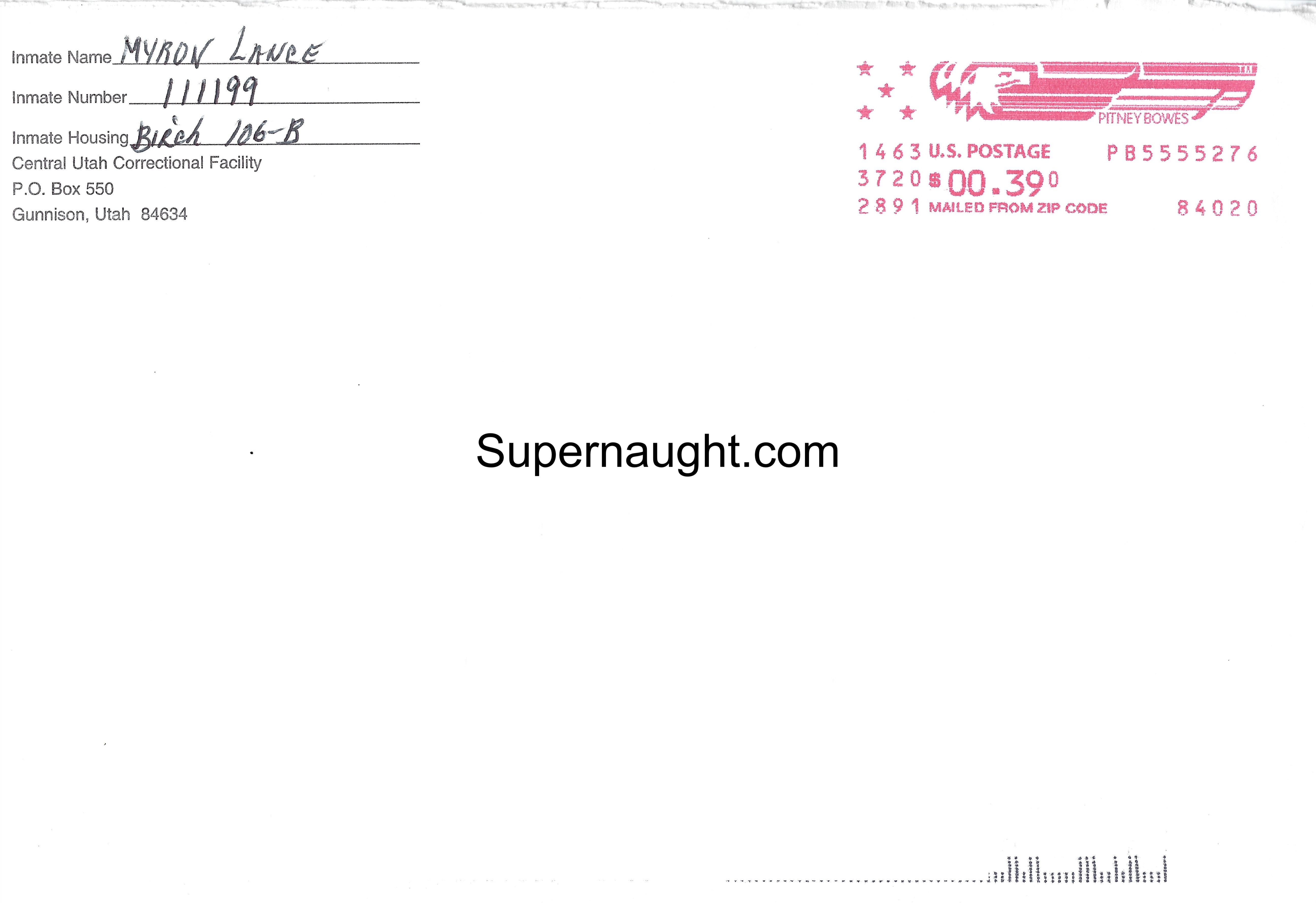 Myron Lance Jokes with Envelope Signed image 3