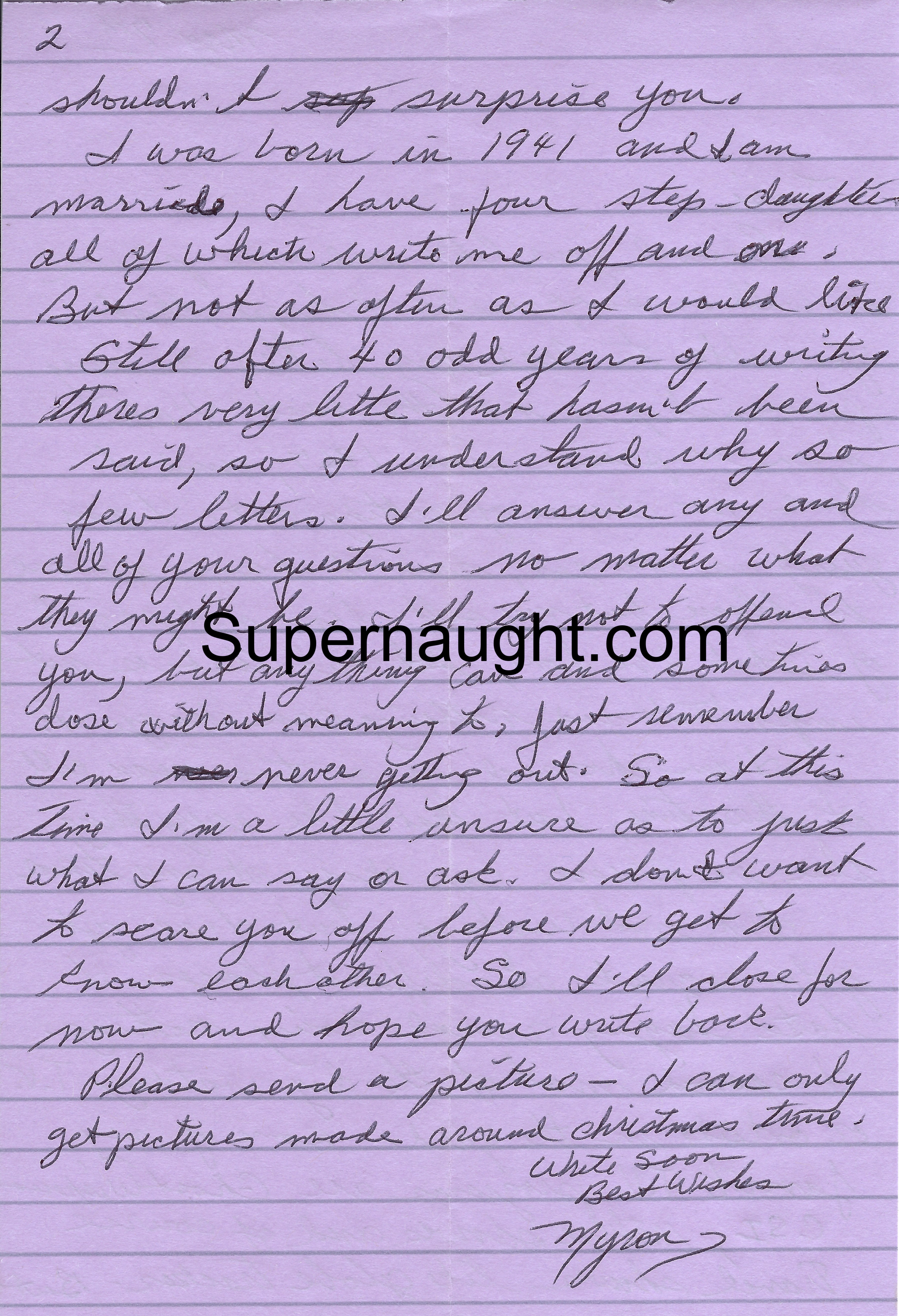Myron Lance Letter and Envelope Set Signed image 2