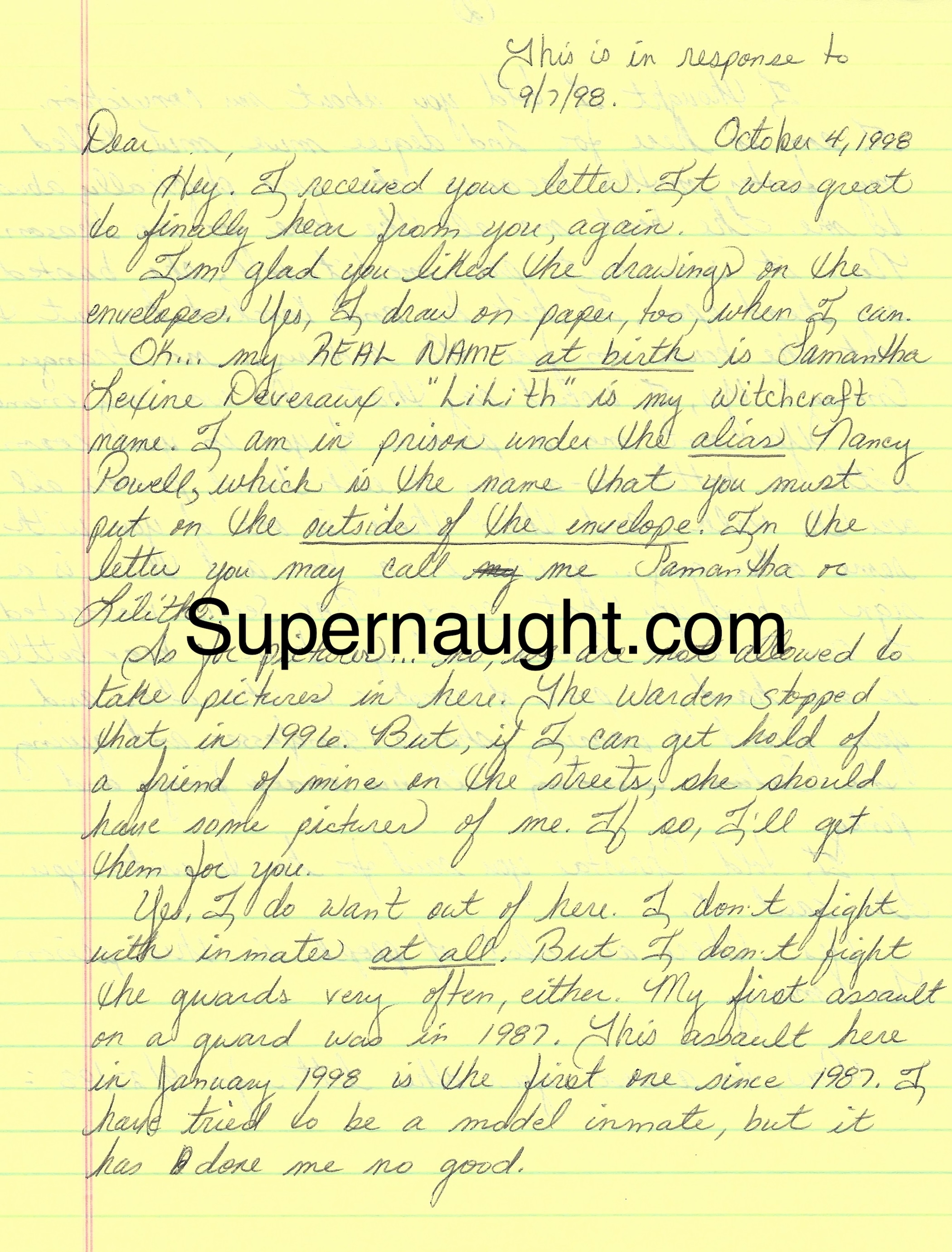 Nancy Powell Signed Four Page Letter image 2