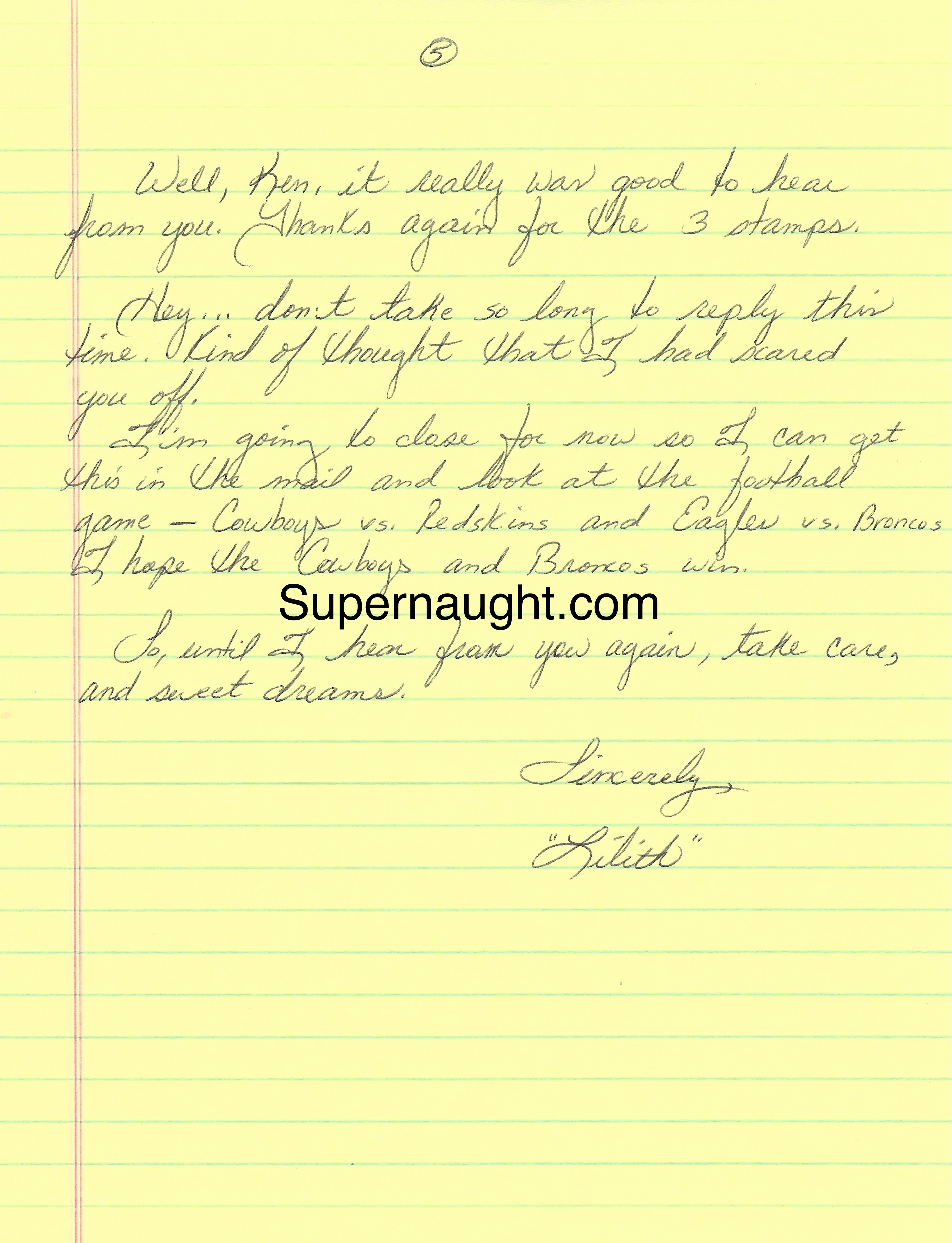 Nancy Powell Signed Four Page Letter