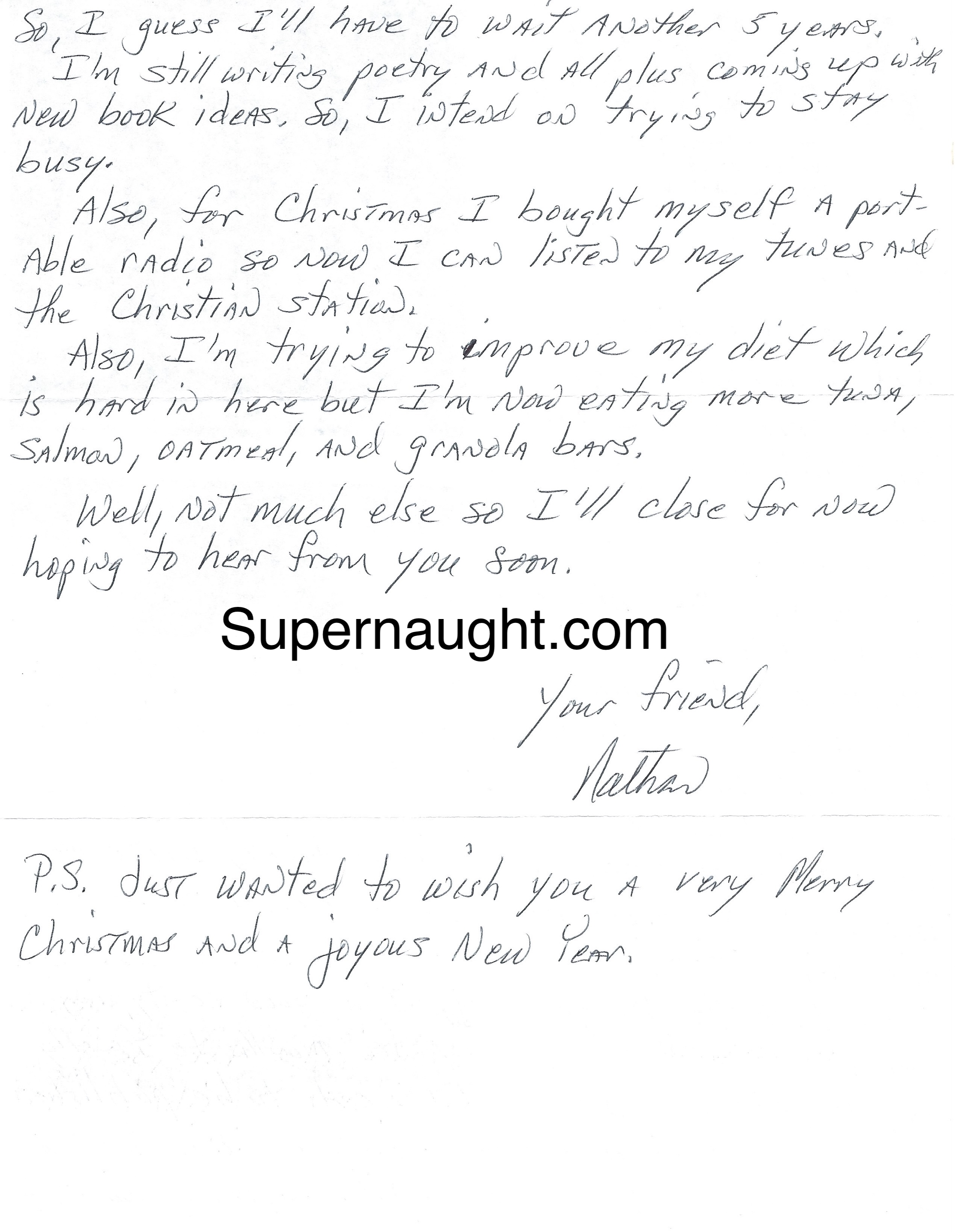 Nathaniel Bar-Jonah Letter and Envelope Set Signed image 2