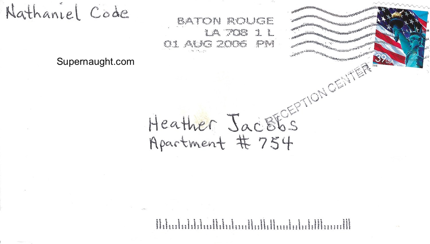 Nathaniel Code 3 Page Letter and Envelope Both Signed image 2
