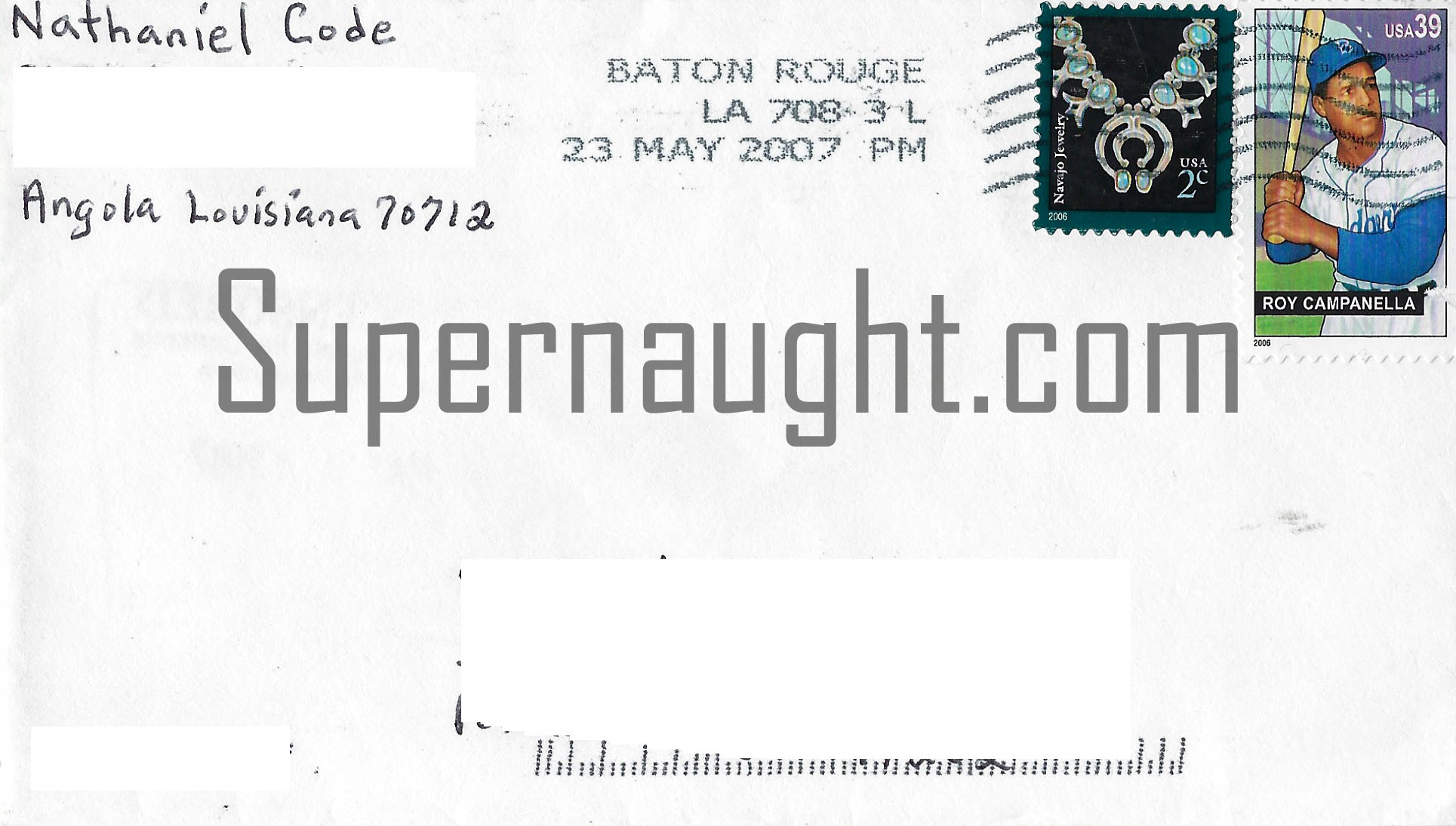 Nathaniel Code Letter and Envelope Set Both Signed image 3