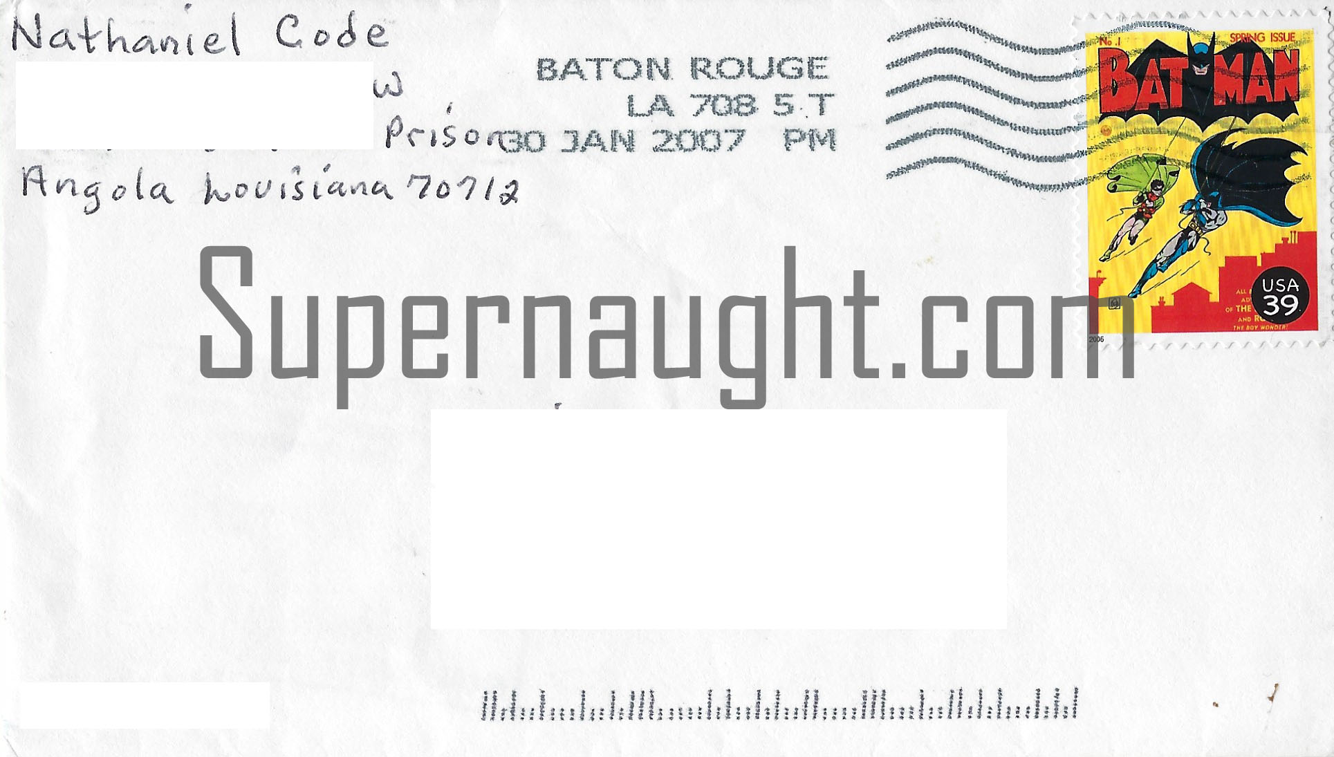 Nathaniel Code Signed Two Page Letter and Envelope Set image 3