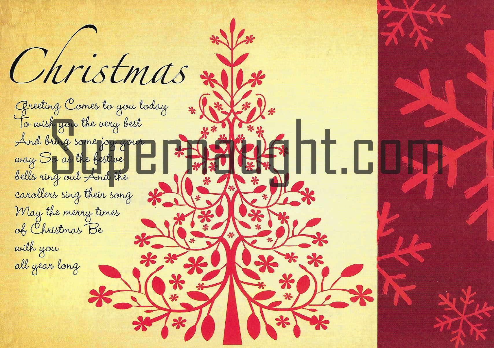 Nathaniel White Autographed Christmas Card image 2