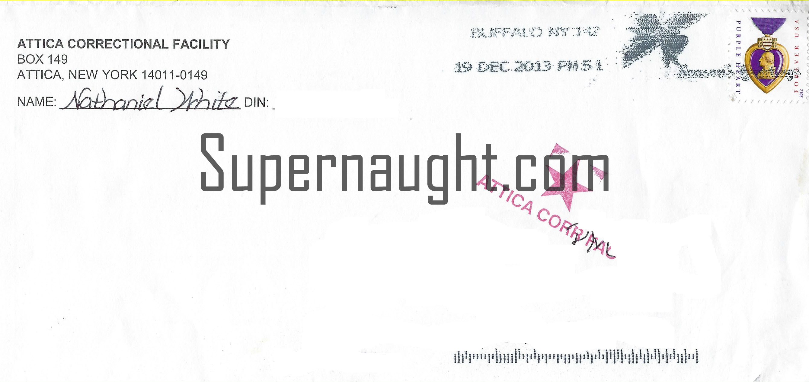 Nathaniel White Letter and Envelope Set Both Signed image 2